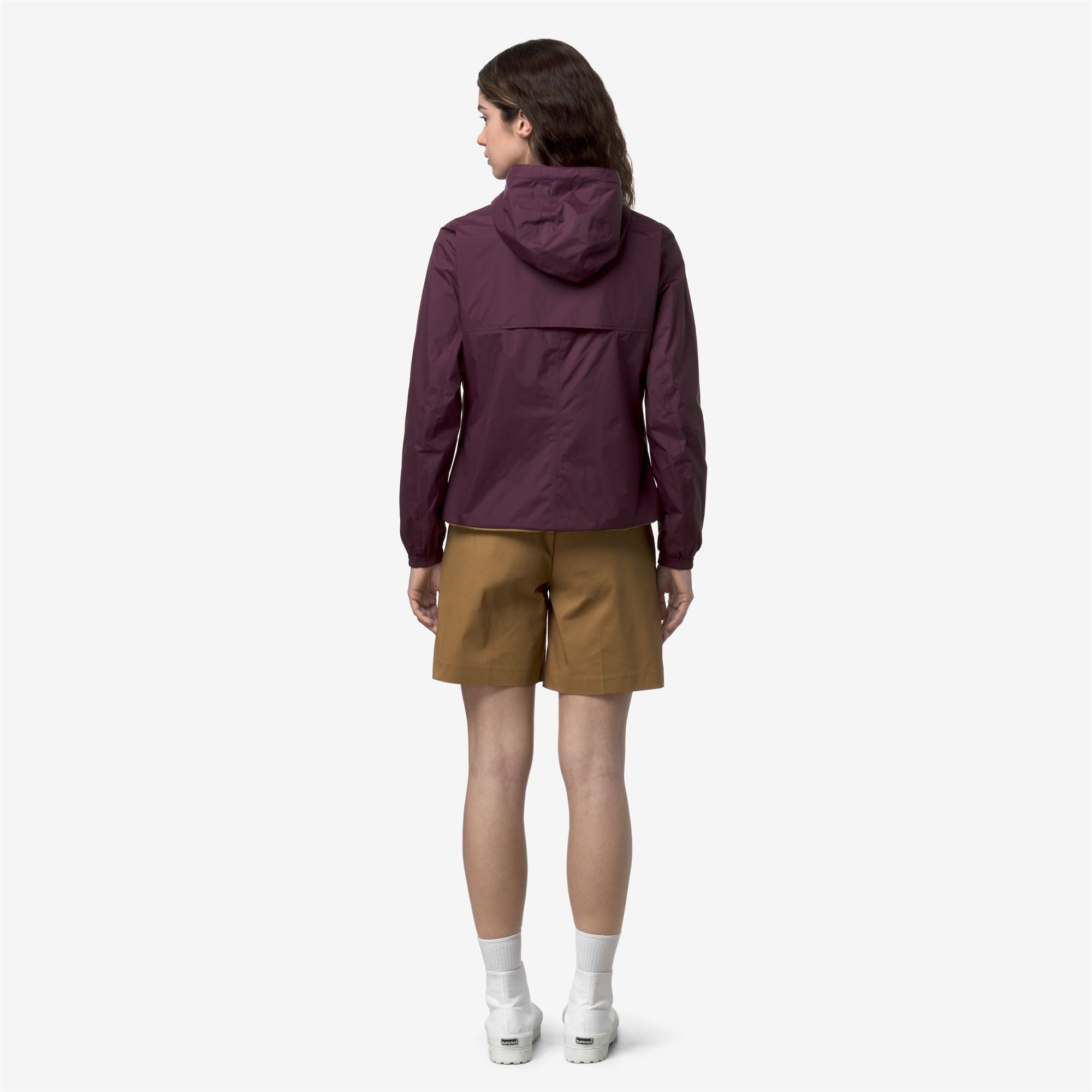 k-way-lil-2-0-plus-2-double-veste-courte-r-versible-femme-violet-mauve-wine-brow image 3