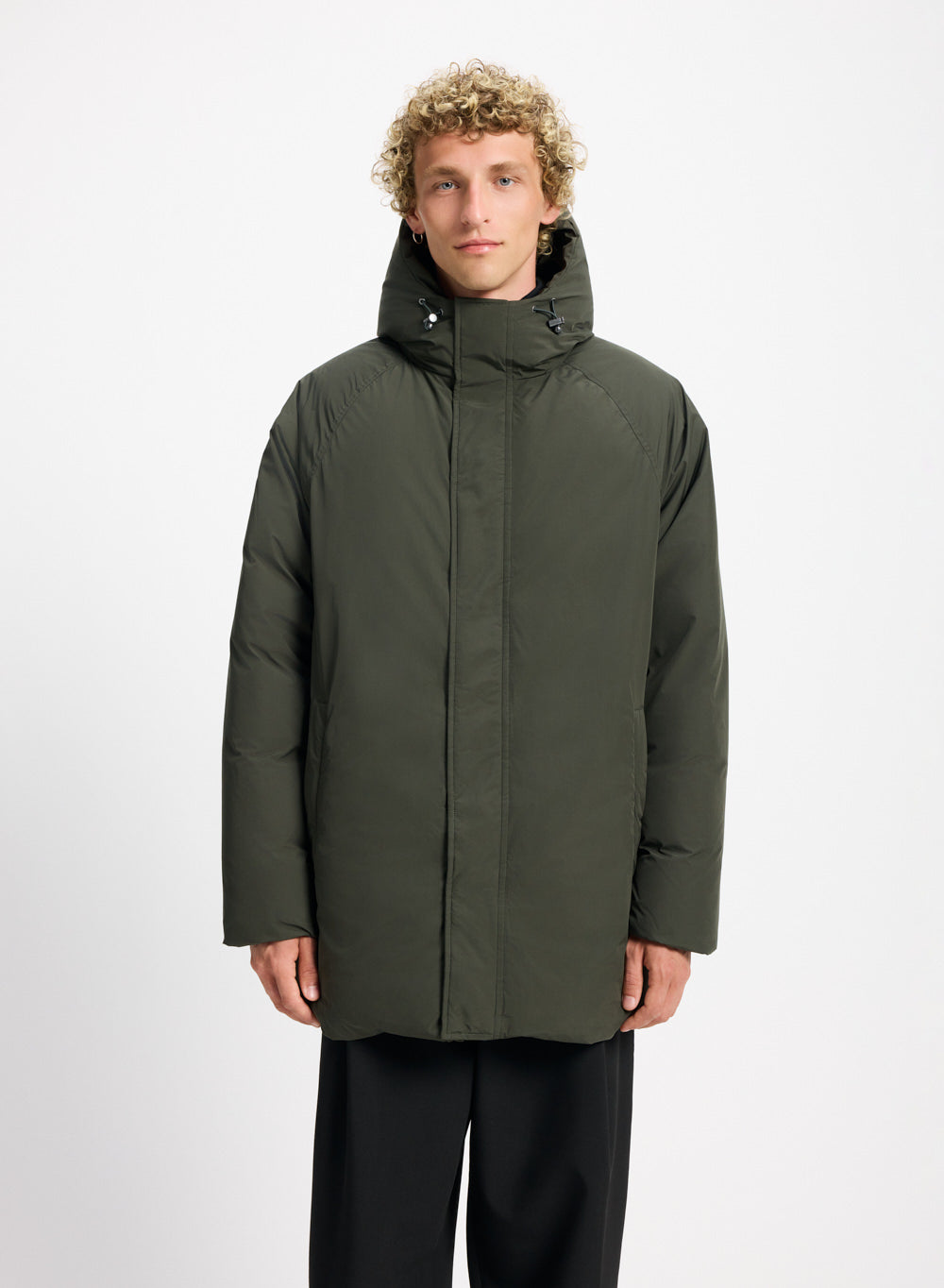 pyrenex-spark-parka-capuche-homme-duvet-naturel-khaki image 1