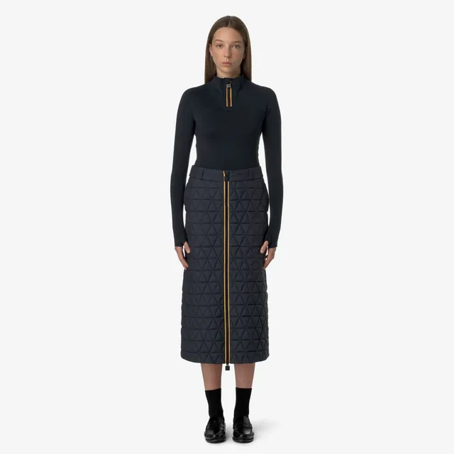 k-way-maralie-tech-thermo-light-jupe-longue-femme-black-ash image 1