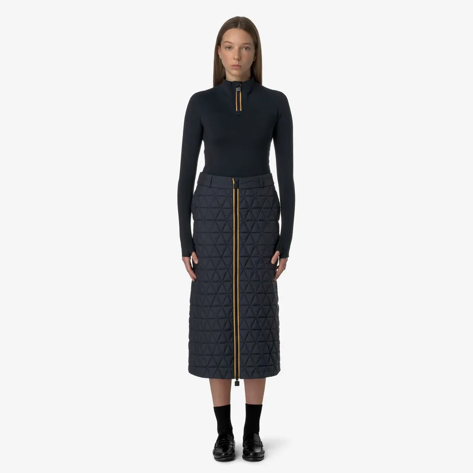 k-way-maralie-tech-thermo-light-jupe-longue-femme-black-ash image 1