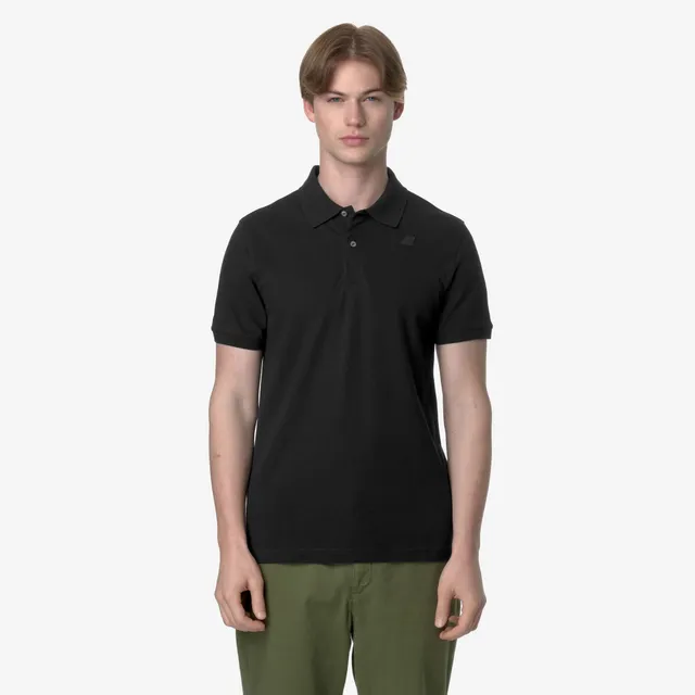 k-way-amedee-pique-slim-polo-homme-black-pure image 1