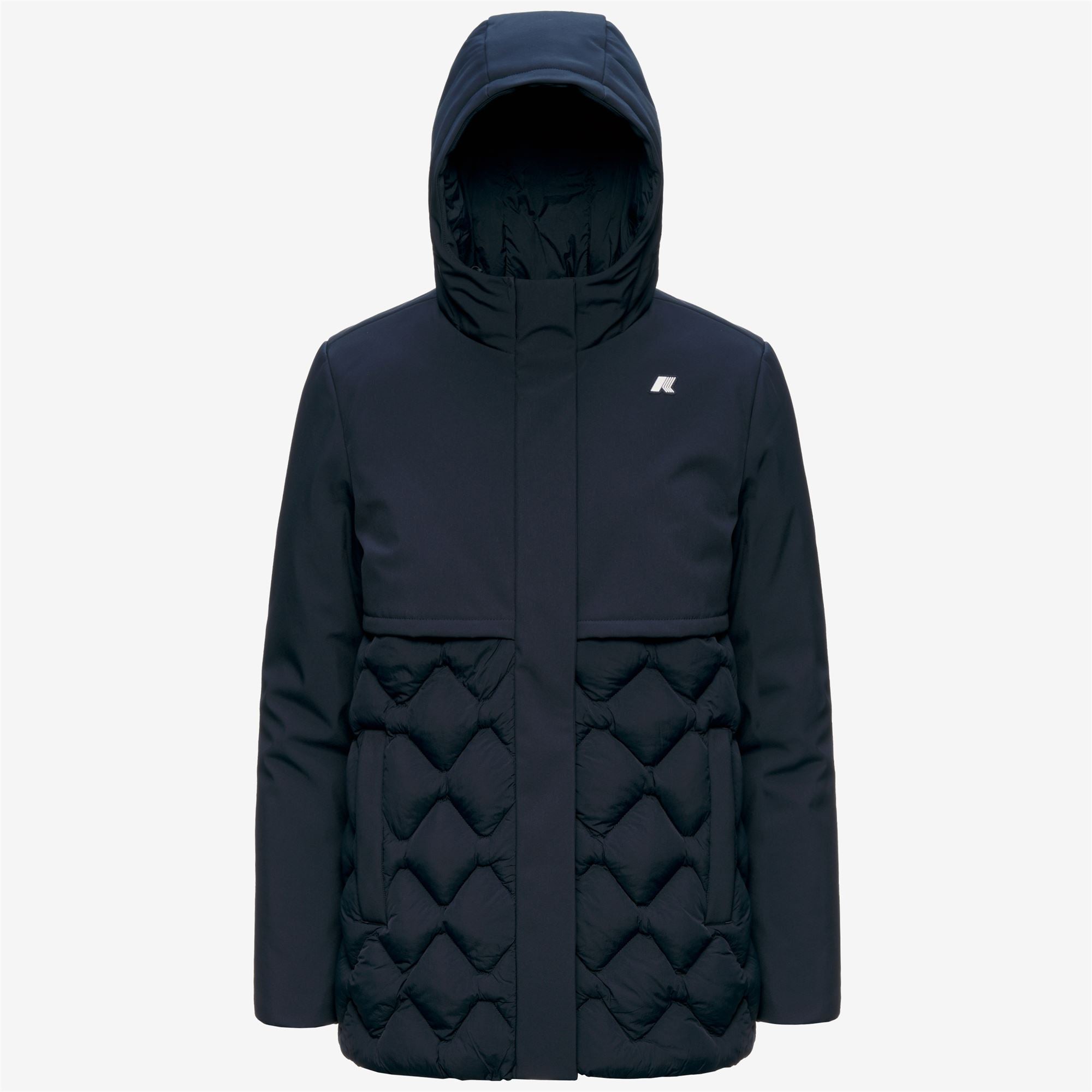 k-way-siphane-hybrid-warm-shell-veste-femme-blue-depth image 5