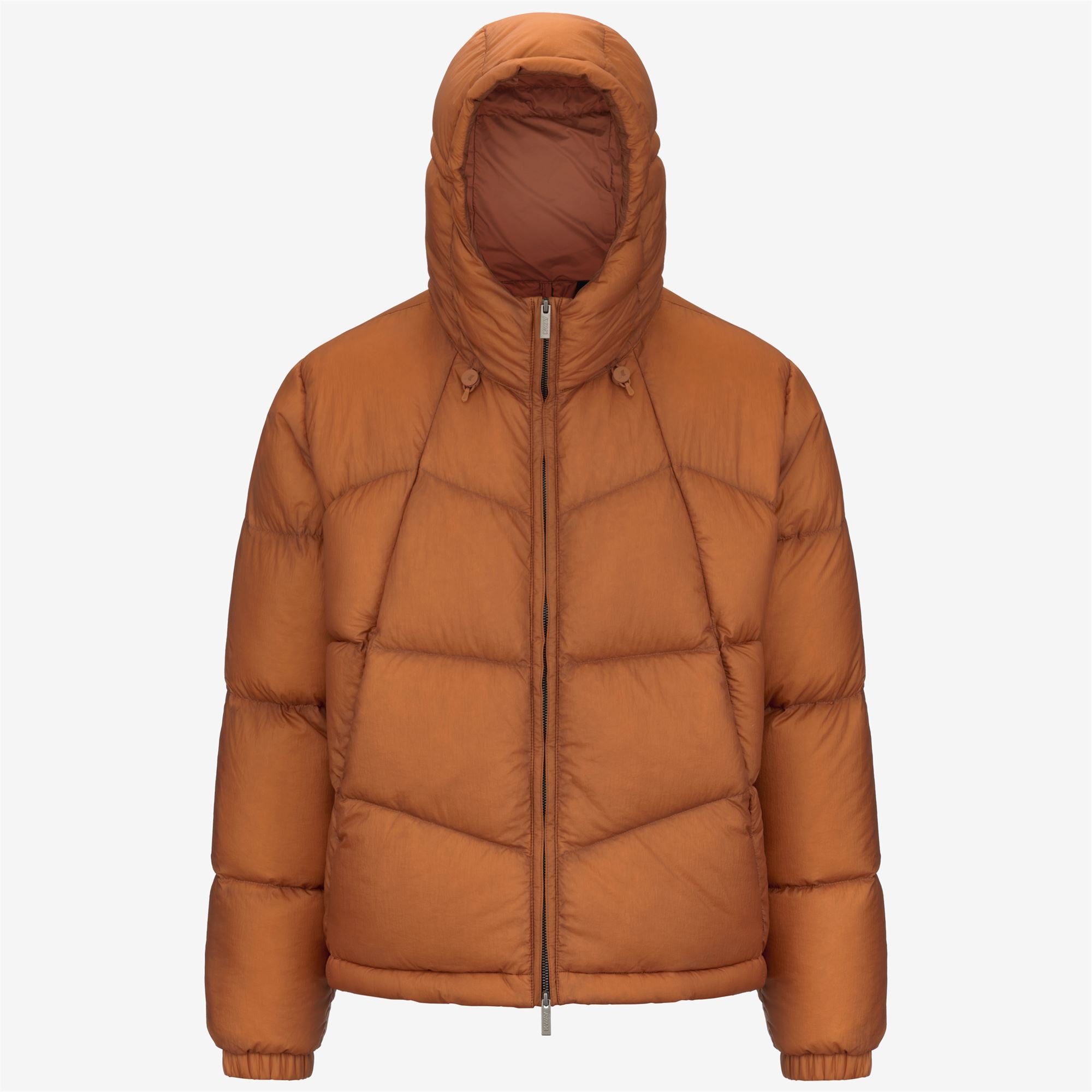 k-way-quill-thermo-light-ripstop-doudoune-court-homme-orange-adobe image 5