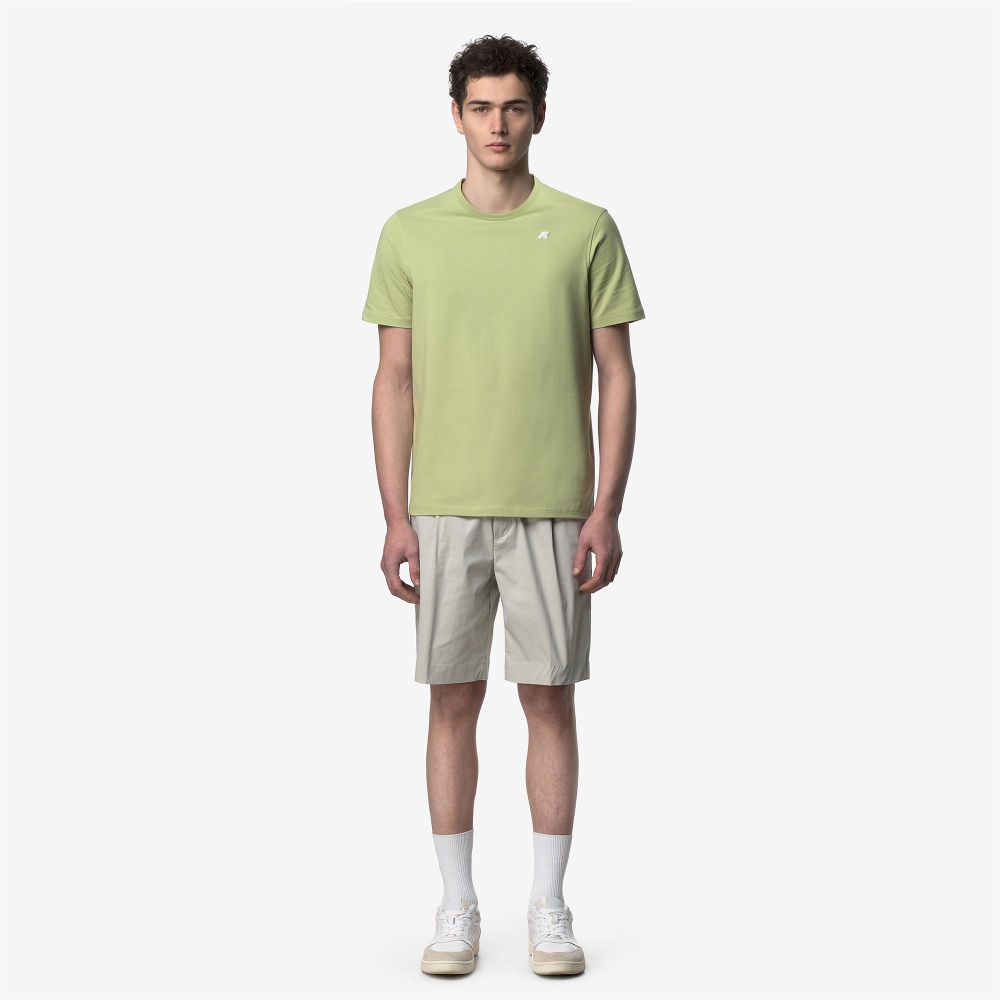 k-way-adame-light-stretch-jersey-t-shirt-homme-green-dk-lime image 1