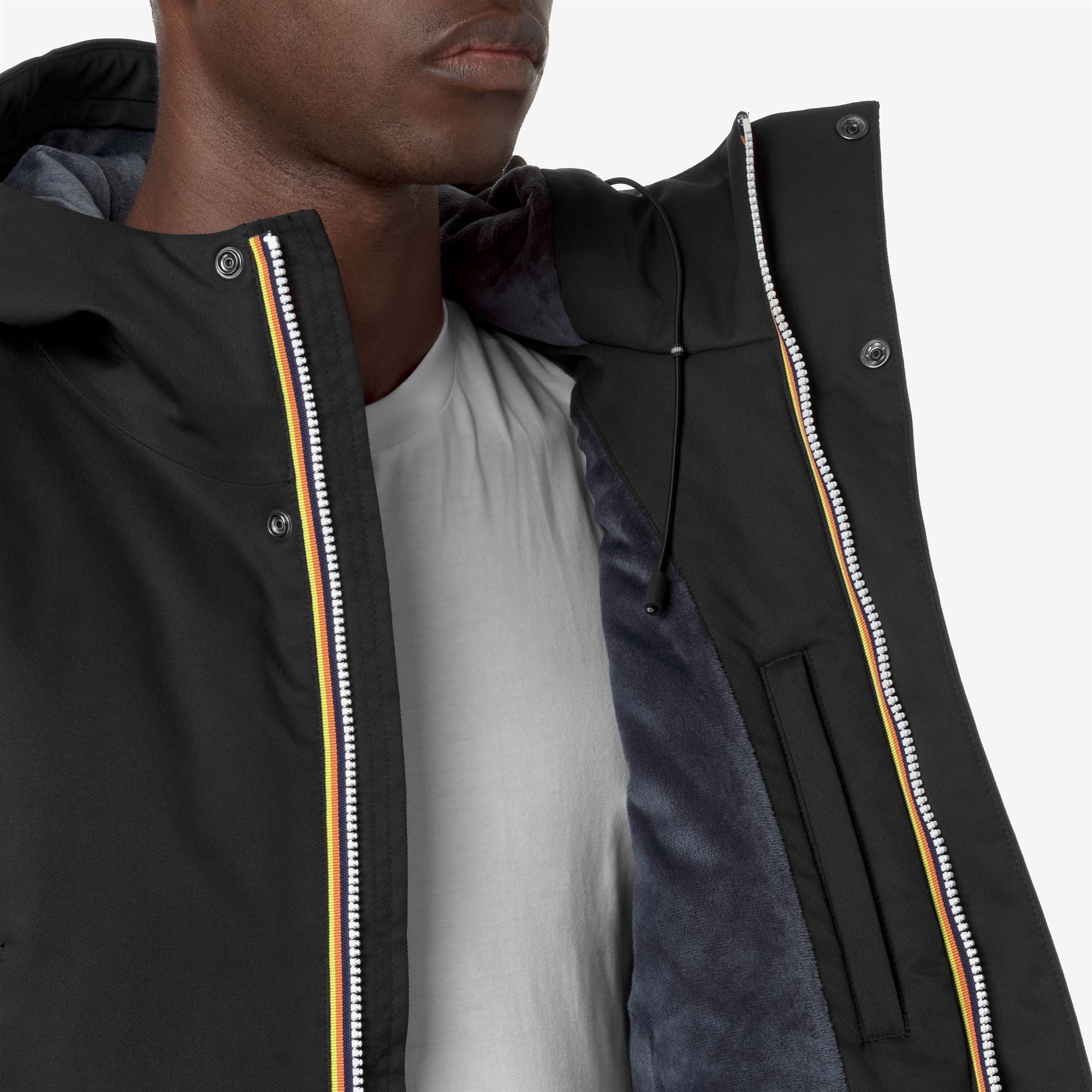 k-way-jarno-twill-marmotta-veste-3-4-homme-black-p-blue-a image 4
