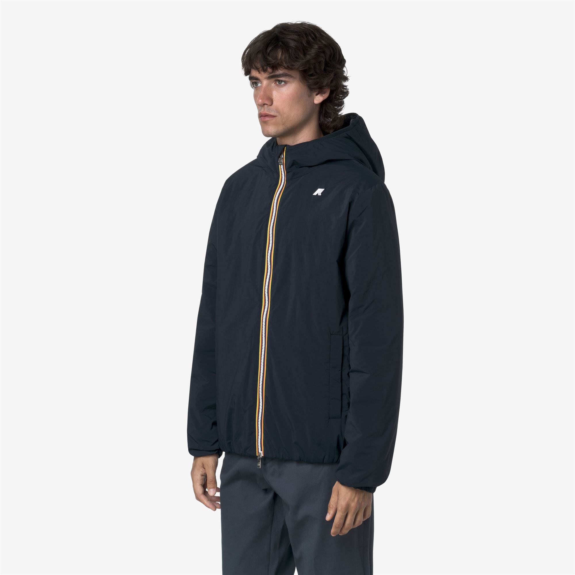 k-way-jack-plain-warm-veste-courte-homme-blue-depth image 2