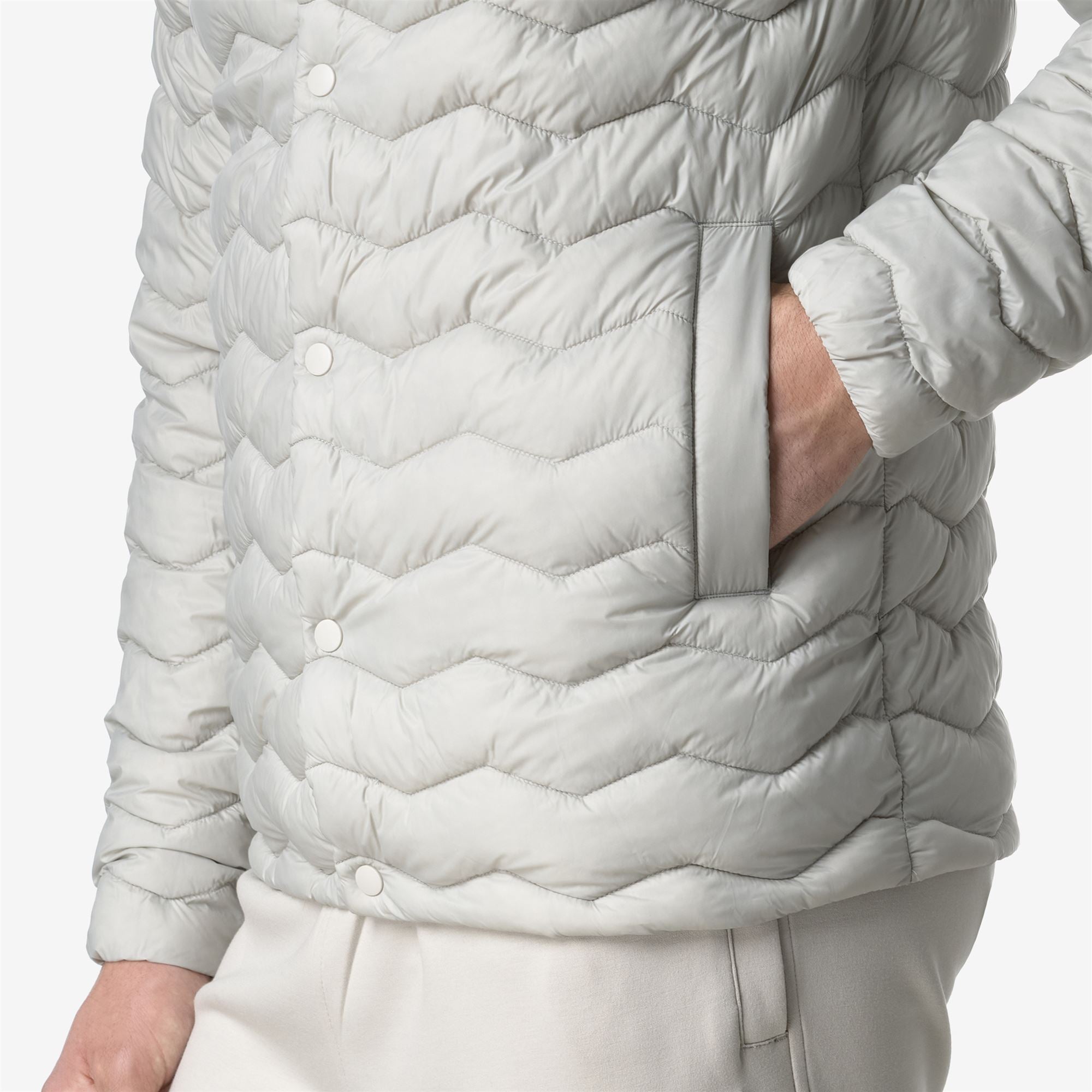 k-way-bruno-quilted-warm-veste-courte-homme-beige-lt image 4