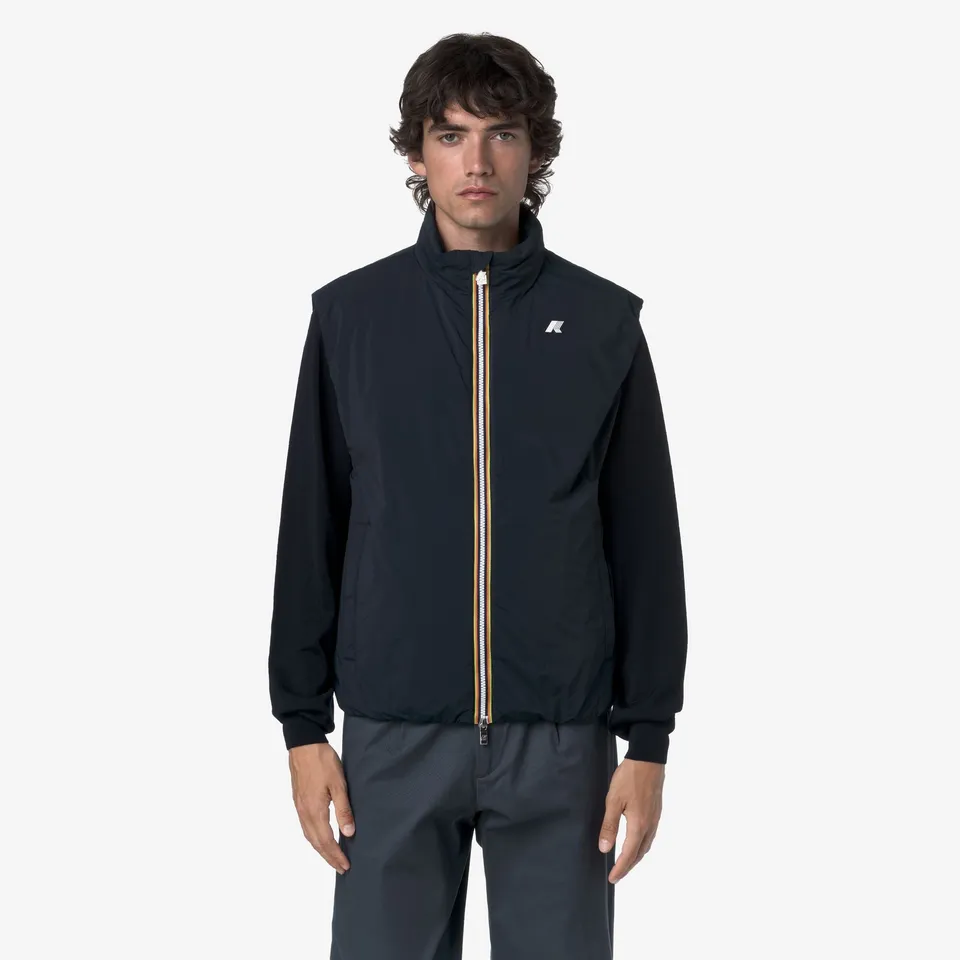 k-way-valen-plain-warm-gilet-homme-blue-depth image 1