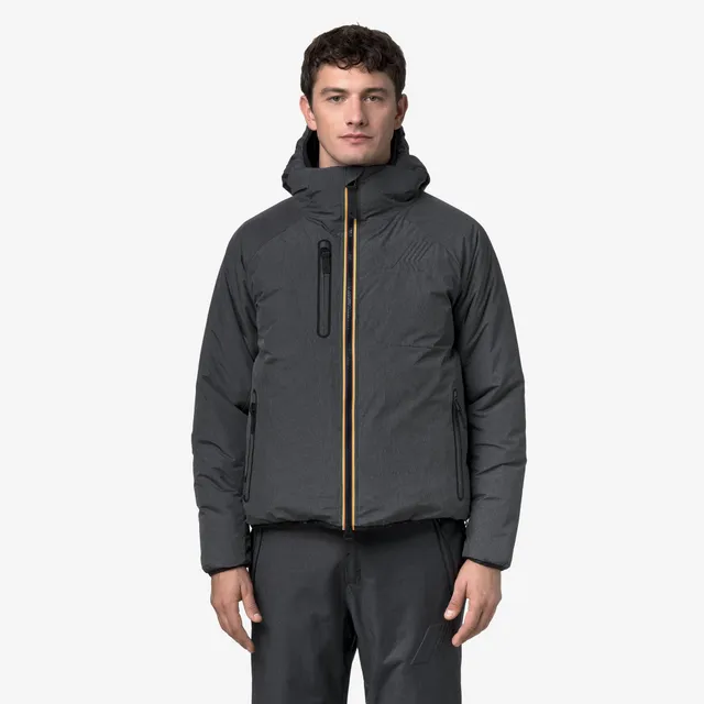 k-way-parpaillon-veste-milieu-homme-grey-dark-micro-grid image 1