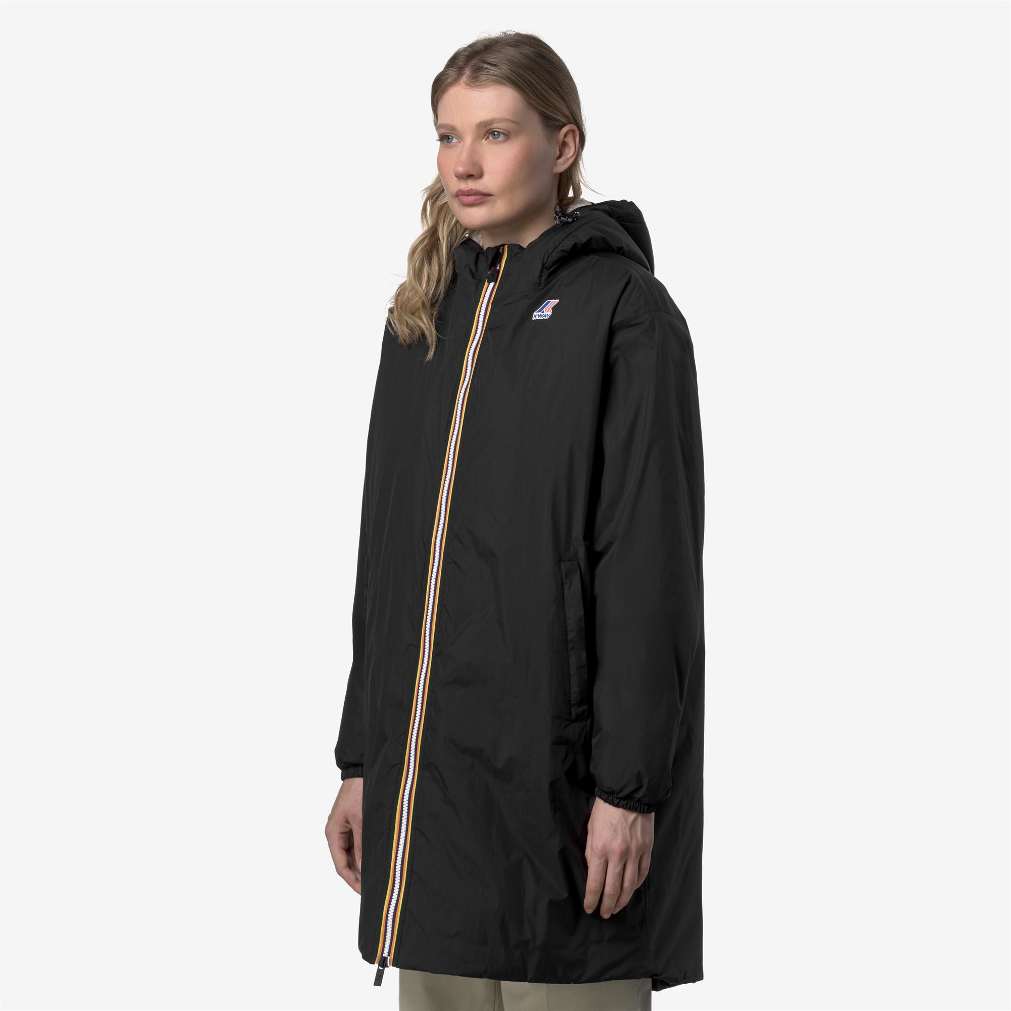 k-way-le-vrai-4-0-eiffel-east-orsetto-imperm-able-3-4-unisexe-black-pure image 1