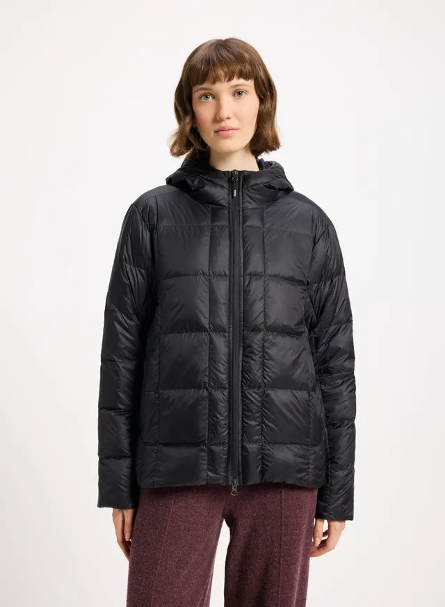 pyrenex-bassia-hooded-doudoune-l-g-re-femme-noire-capuche image 1