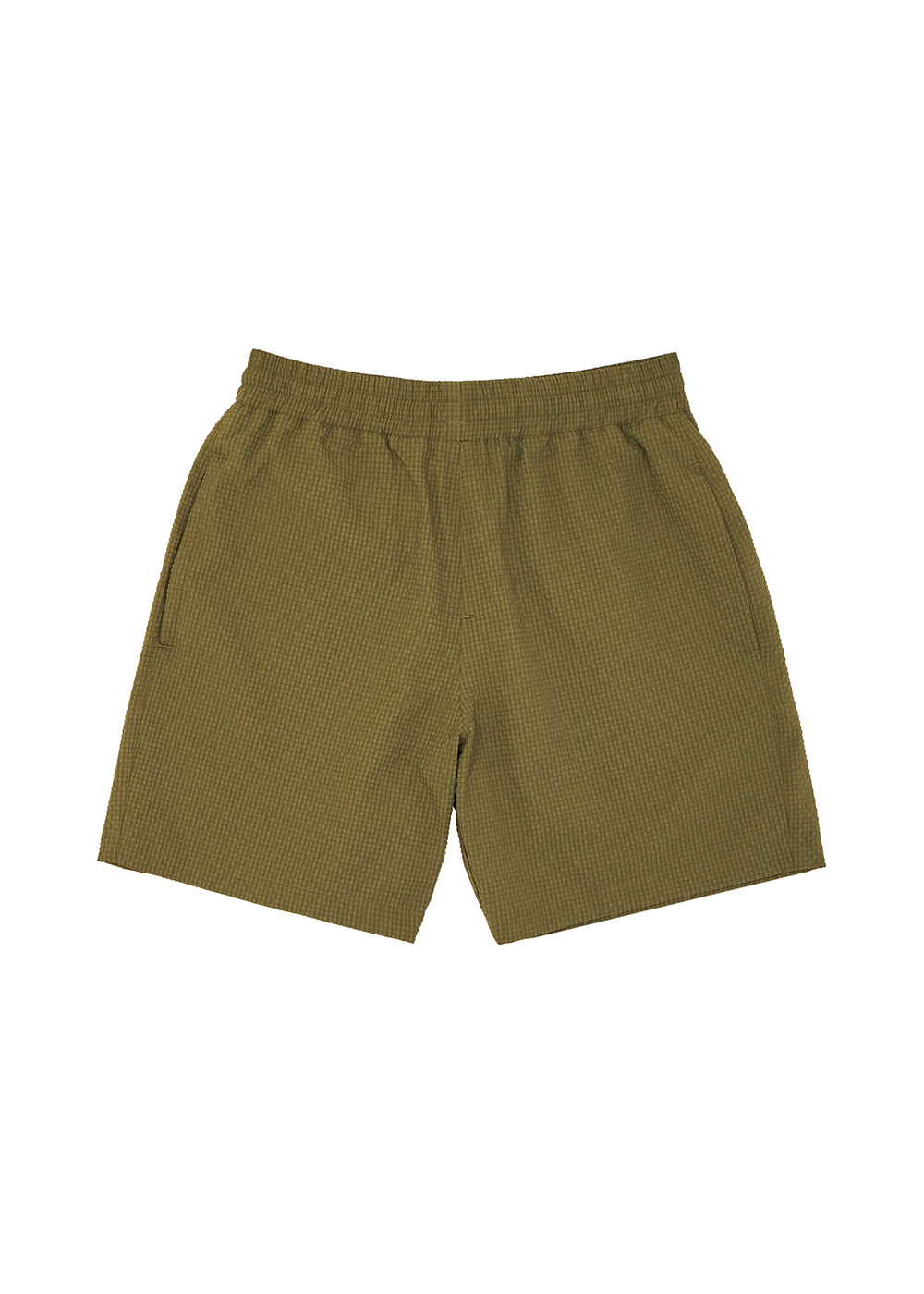 short-homme-pyrenex-horzain-kaki-en-tissu-l-ger-seersucker image 2
