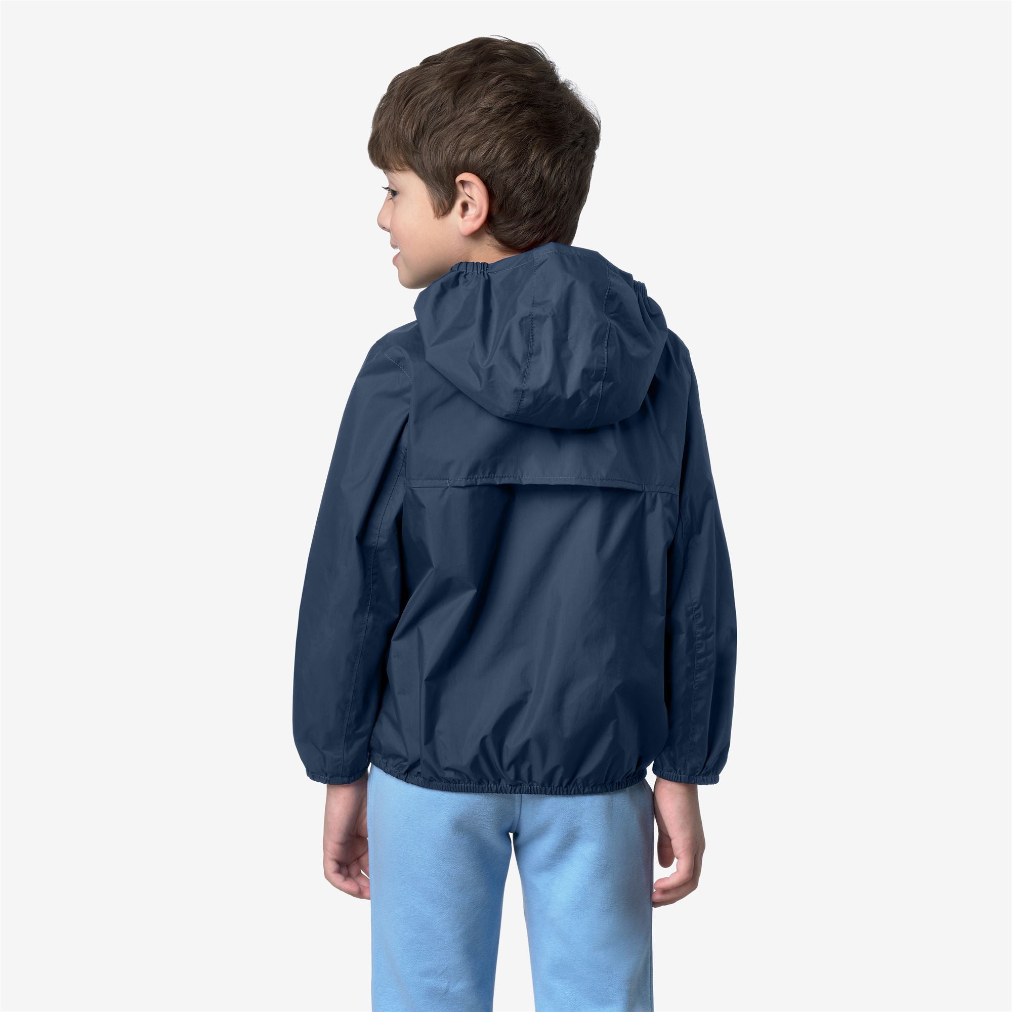 k-way-p-jake-plus-2-double-veste-r-versible-gar-on-blue-insignia-red-poppy image 3