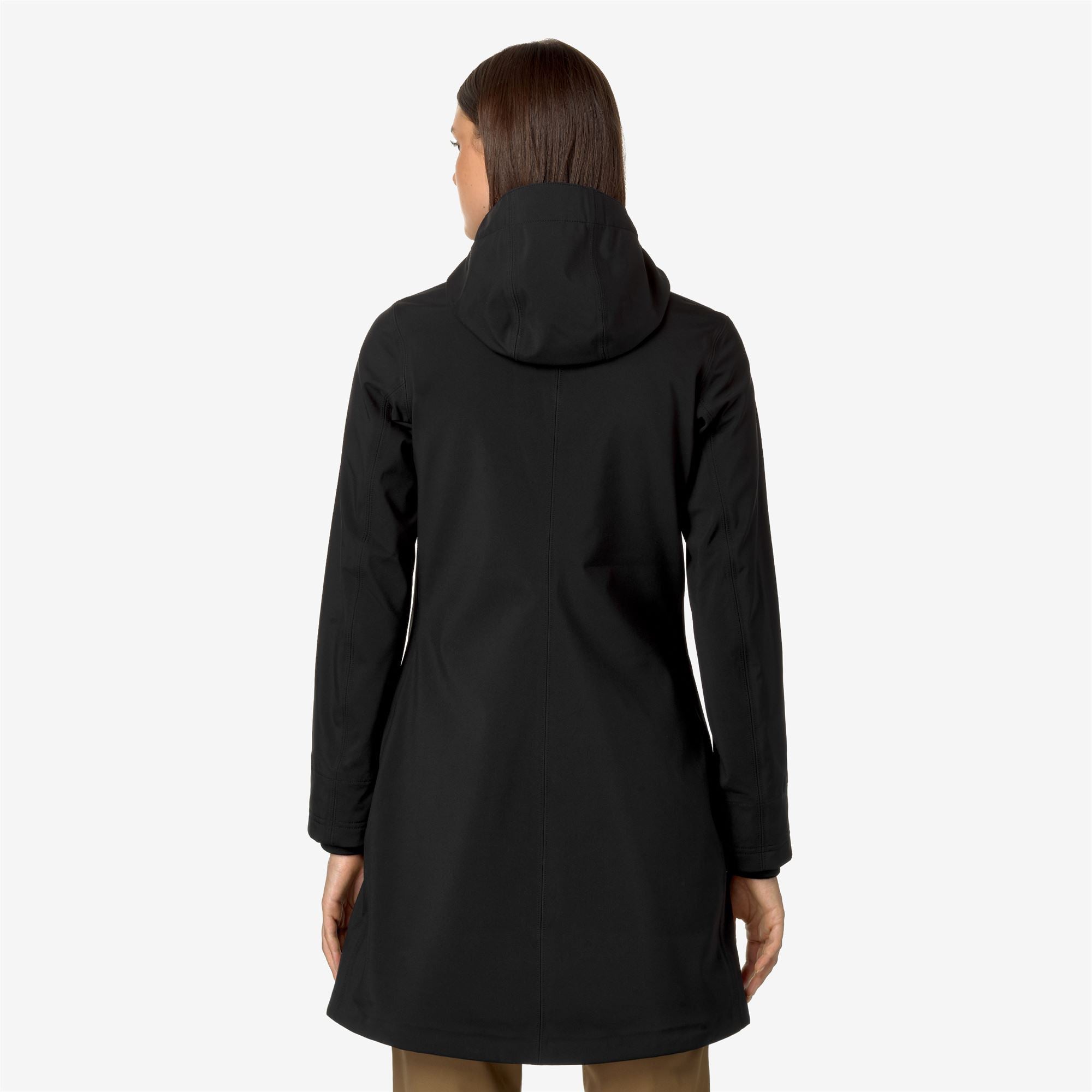 k-way-stephy-bonded-veste-3-4-femme-noir-bleu-depth image 3