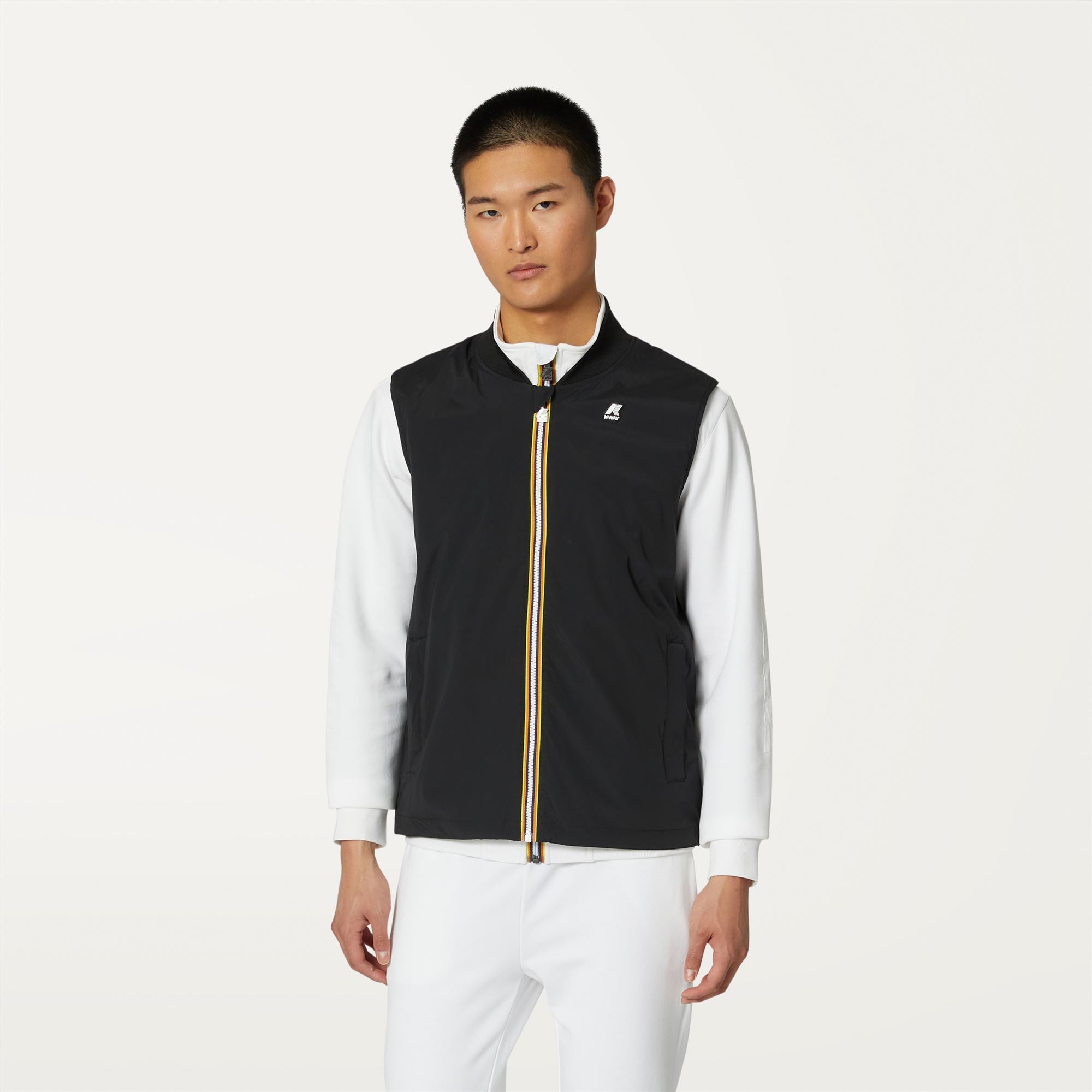 k-way-vally-stretch-nylon-jersey-veste-courte-homme-black-pure image 1