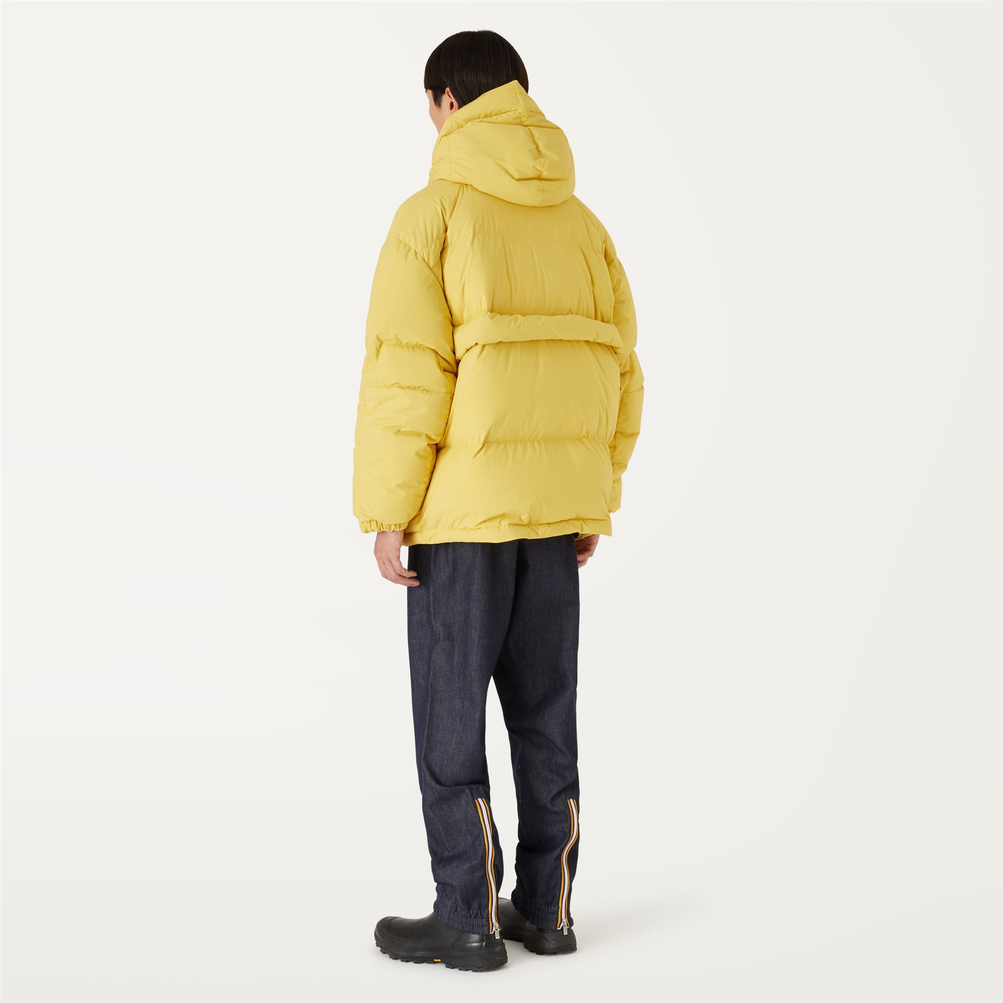 k-way-clauden-2-1-amiable-veste-mi-longue-homme-yellow-gold image 3
