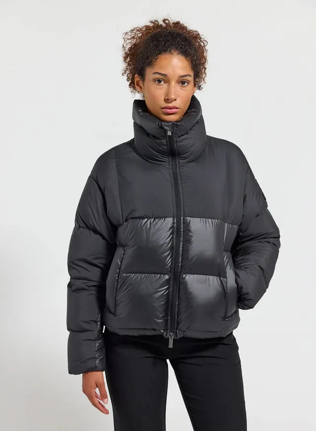 pyrenex-cezy-doudoune-courte-femme-noire-oversize-saint-sever image 1