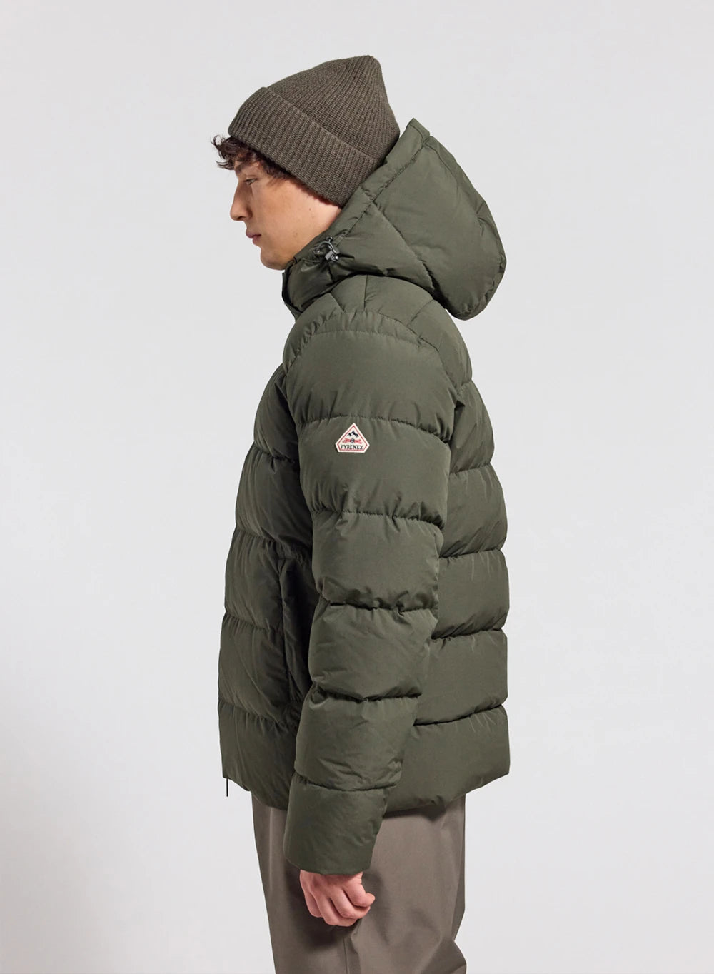 pyrenex-spoutnic-doudoune-homme-capuche-amovible-kaki-fonc image 3