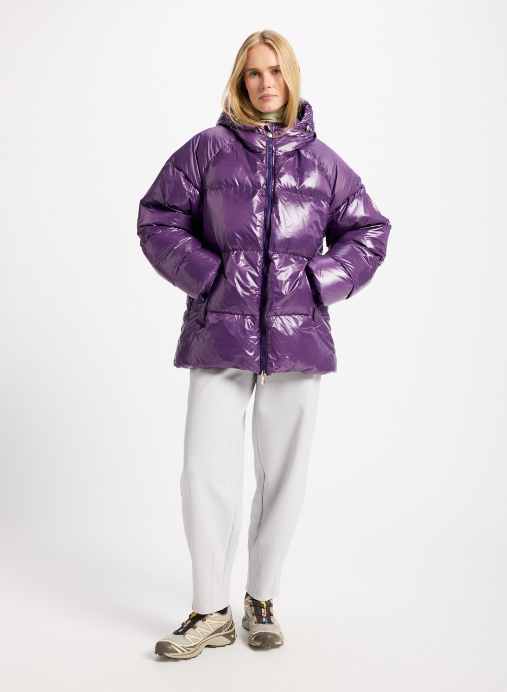 doudoune-unisexe-capuche-pyrenex-sten-violette image 4