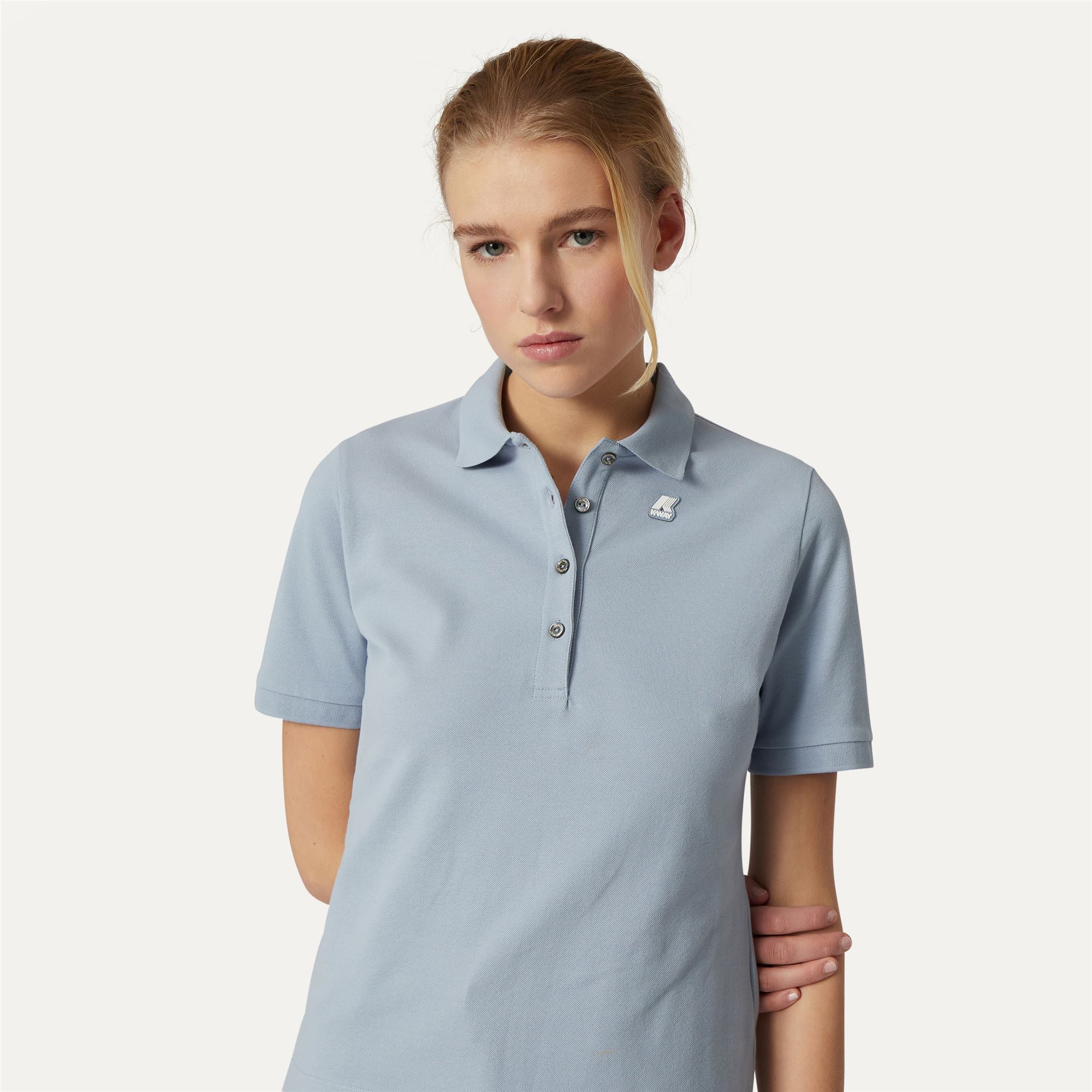 k-way-ali-polo-femme-azure-blizzard image 4
