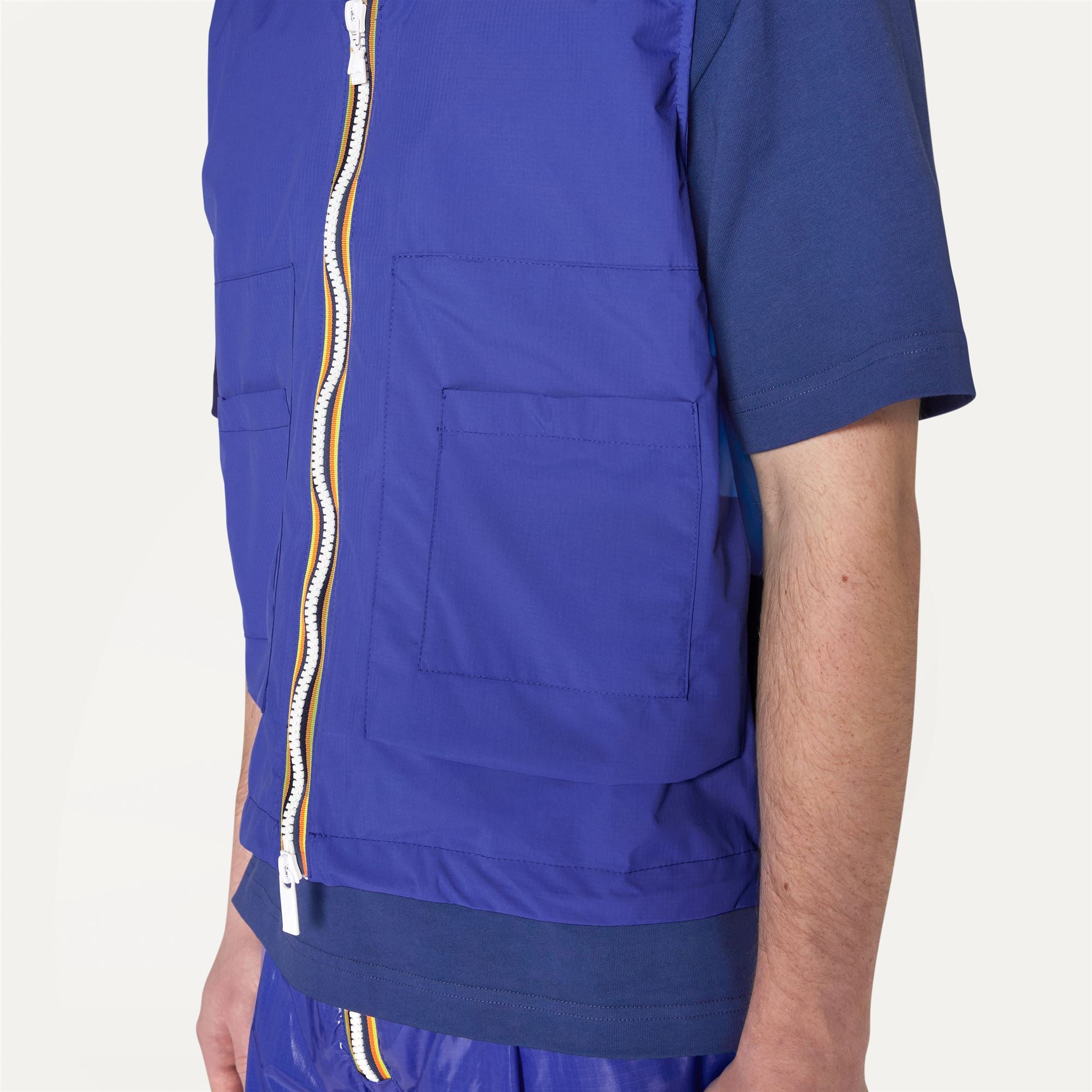 k-way-barnel-2-1-amiable-silver-gilet-unisexe-blue-royal image 4