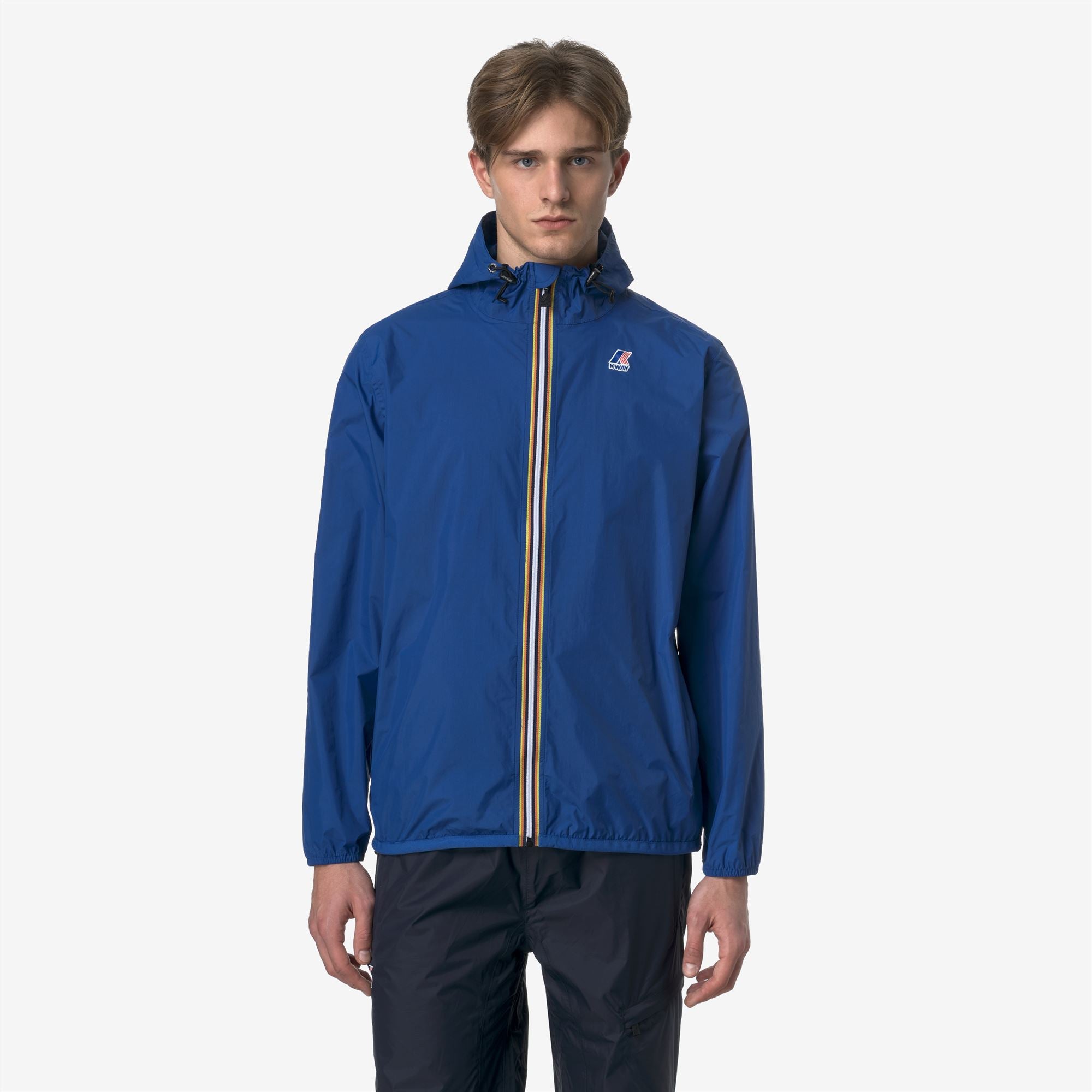 k-way-le-vrai-4-0-claude-veste-mi-longue-unisexe-bleu-royal-marine image 2