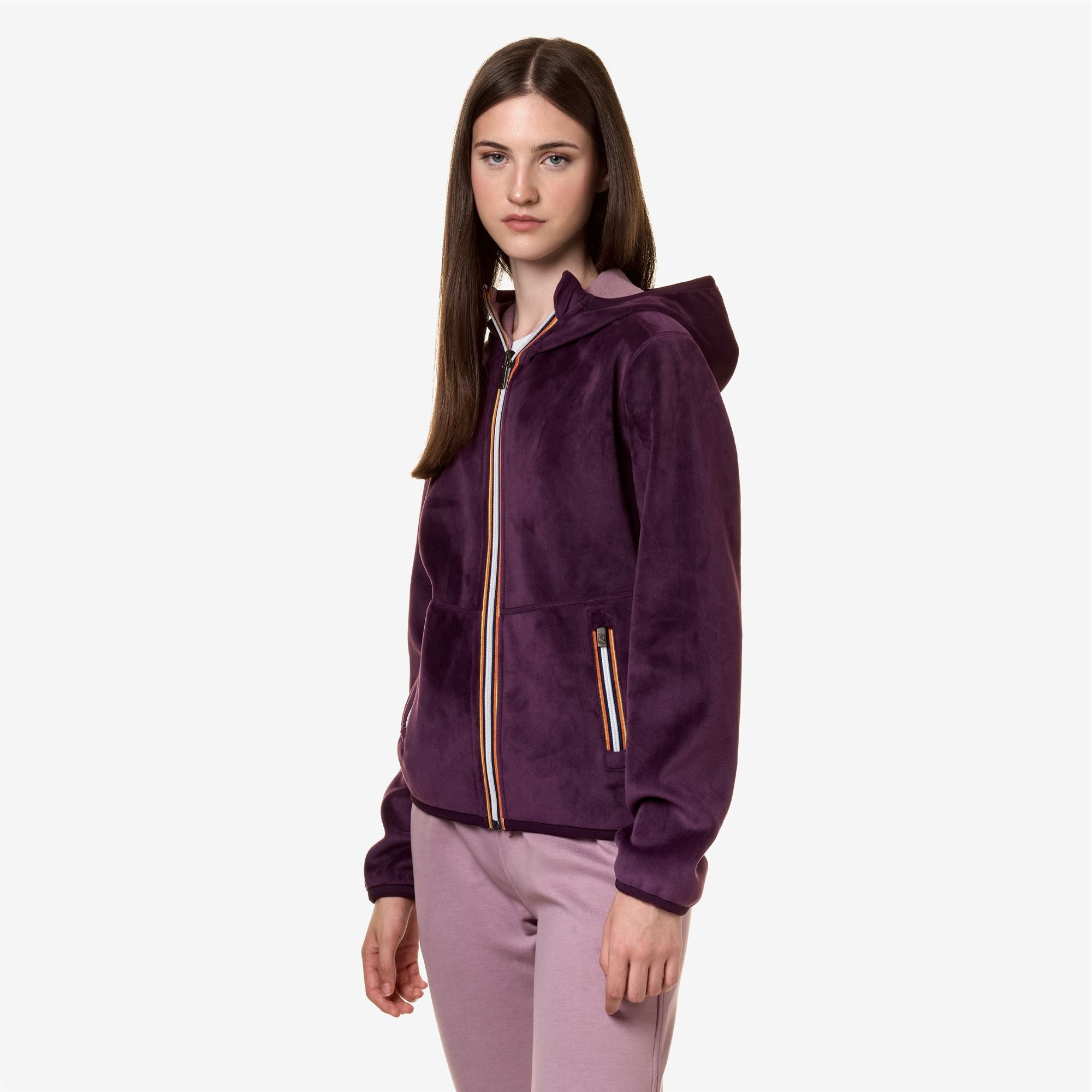 k-way-lily-velour-polar-double-veste-polaire-femme-violet-p-violet-d image 2