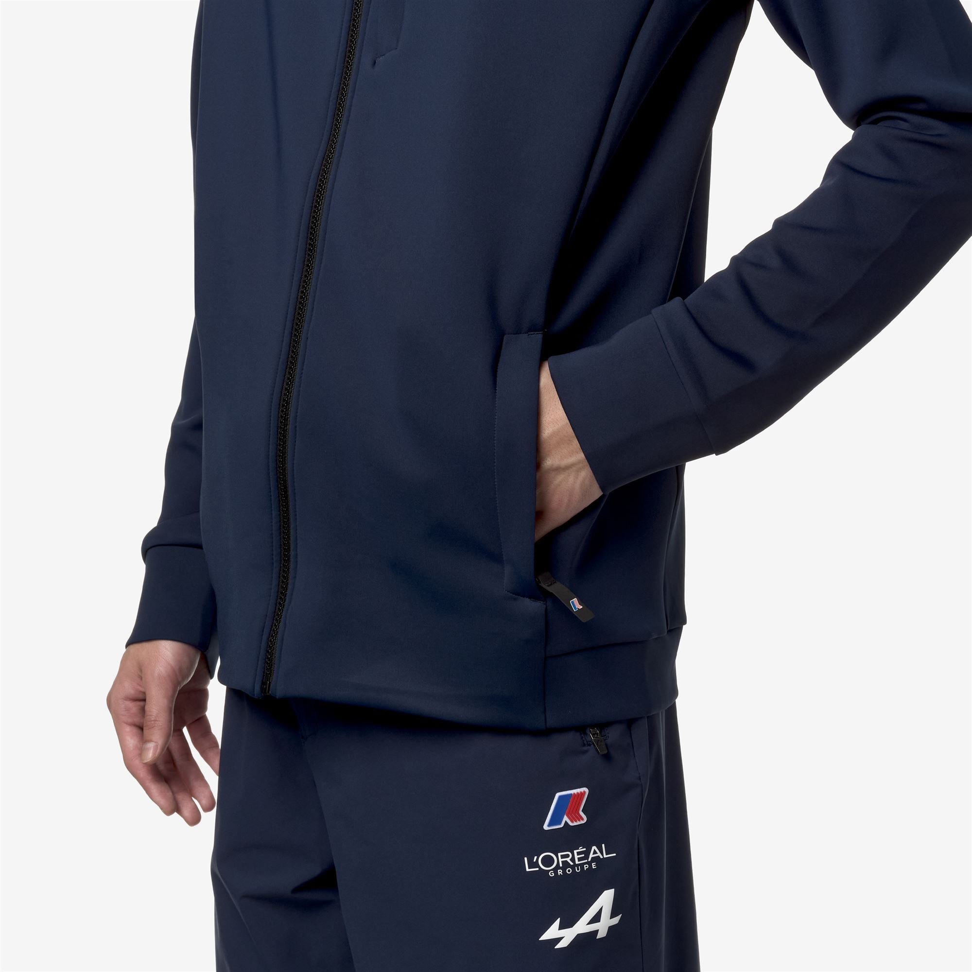 k-way-etaples-orient-express-team-ac-polaire-veste-unisexe-blue-dress image 4