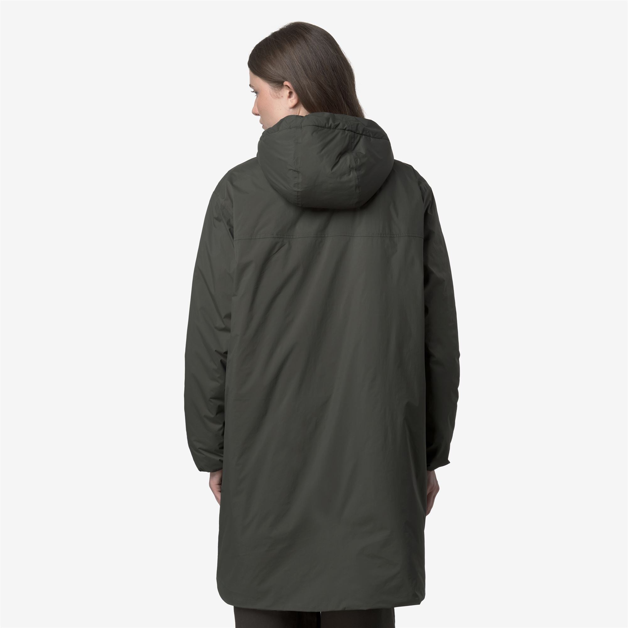 k-way-le-vrai-4-0-eiffel-east-orsetto-veste-3-4-unisexe-green-blackish image 2