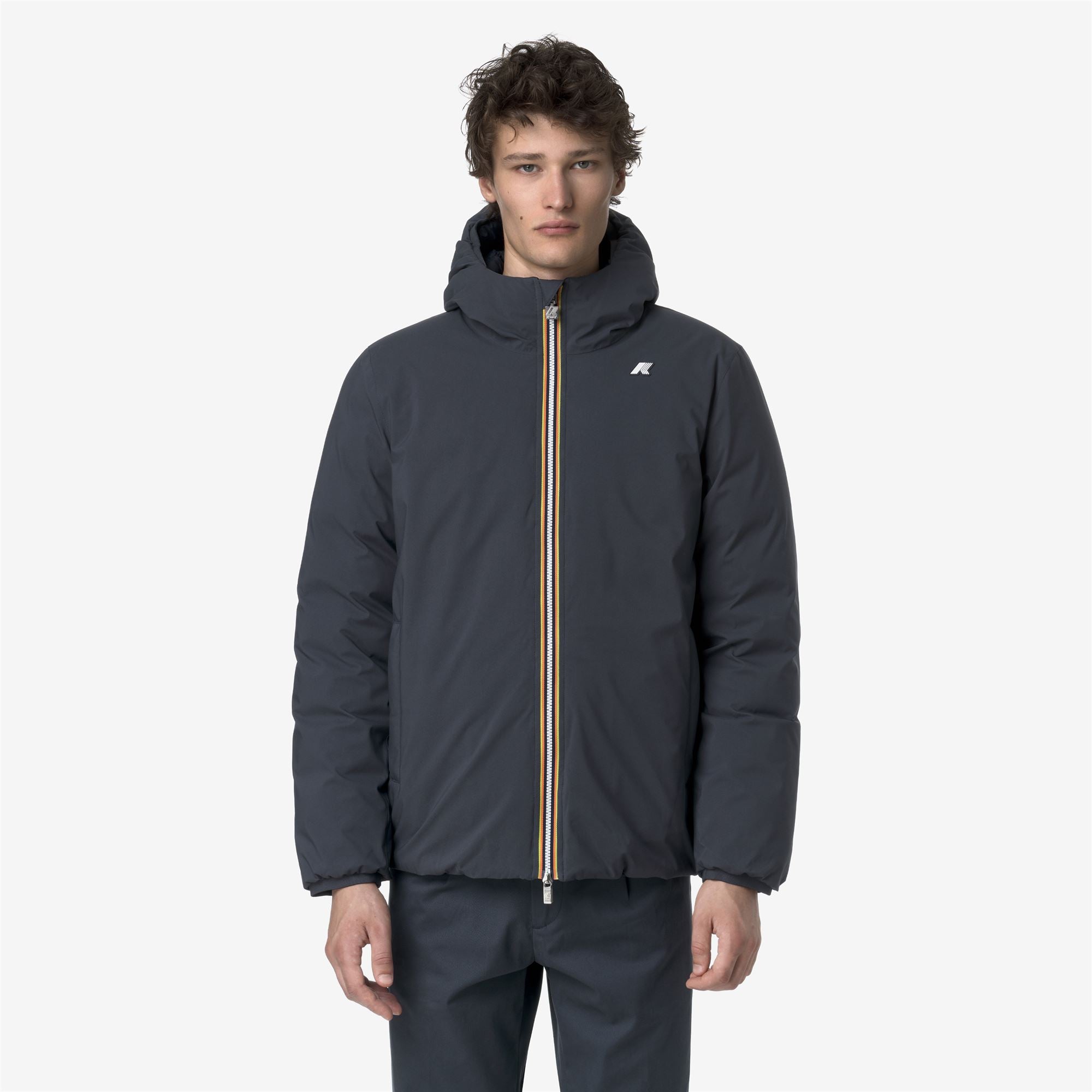 k-way-jack-st-thermo-double-veste-courte-homme-blue-airforce image 1