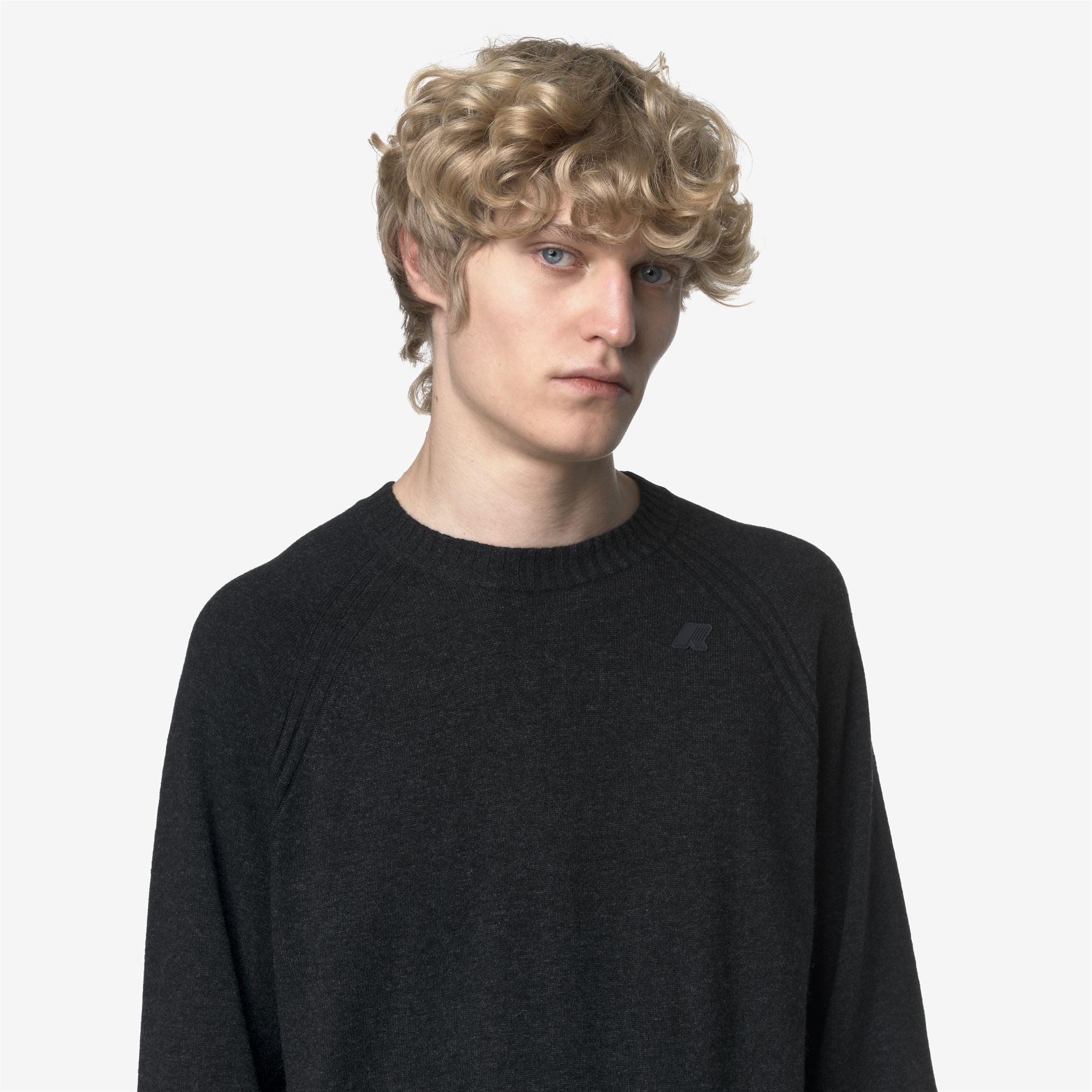 k-way-sebas-wool-cashmere-pull-over-homme-carbon-mel image 4