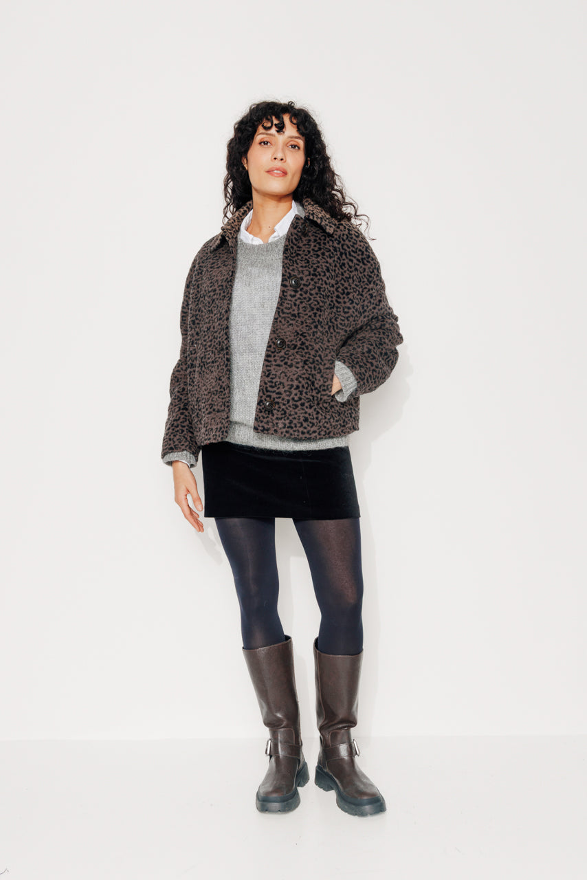 trench-coat-galana-manteau-court-oversize-jacquard-l-opard image 6
