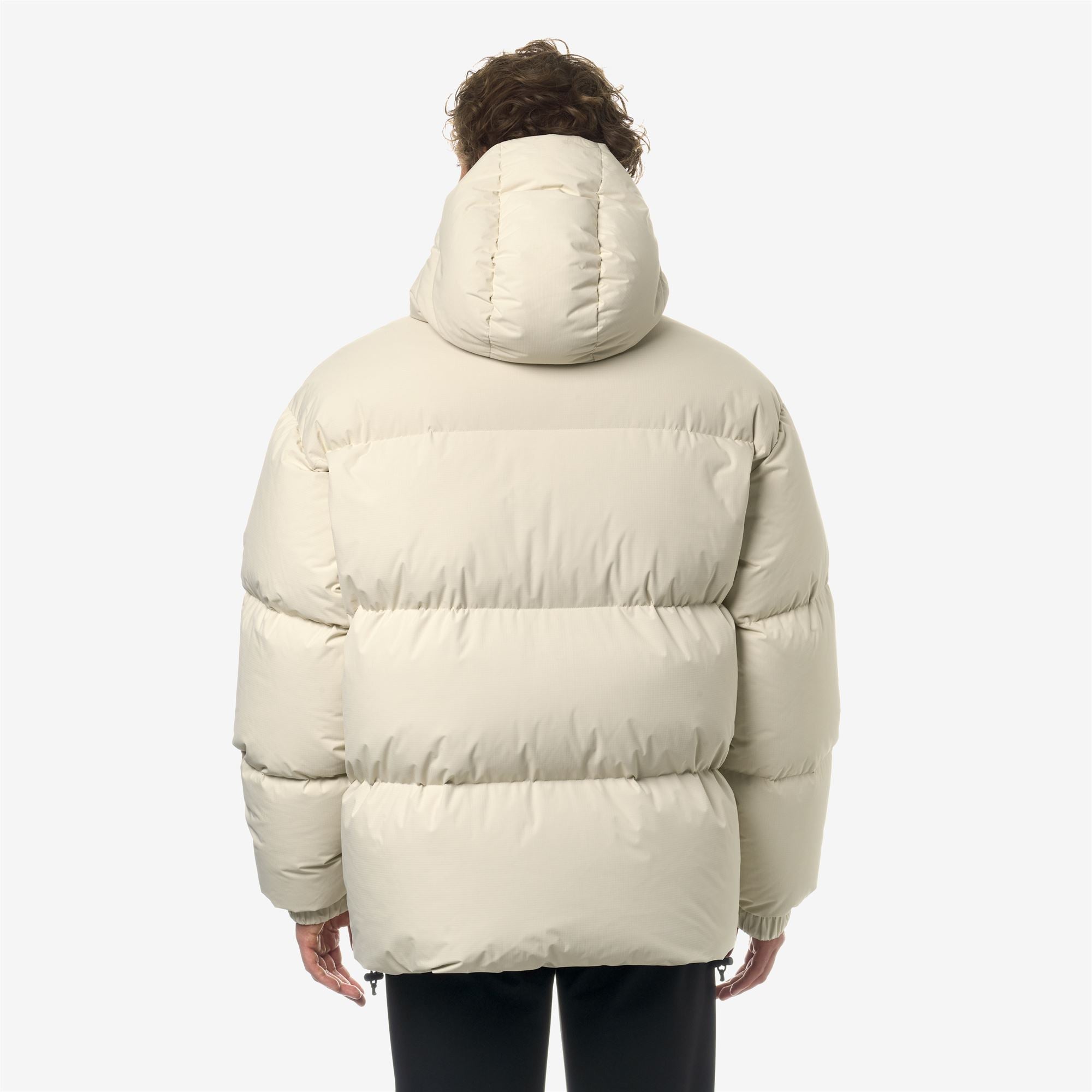 k-way-clauden-2-1-amiable-thermo-heavy-veste-mi-longue-unisexe-beige-shortbread image 3