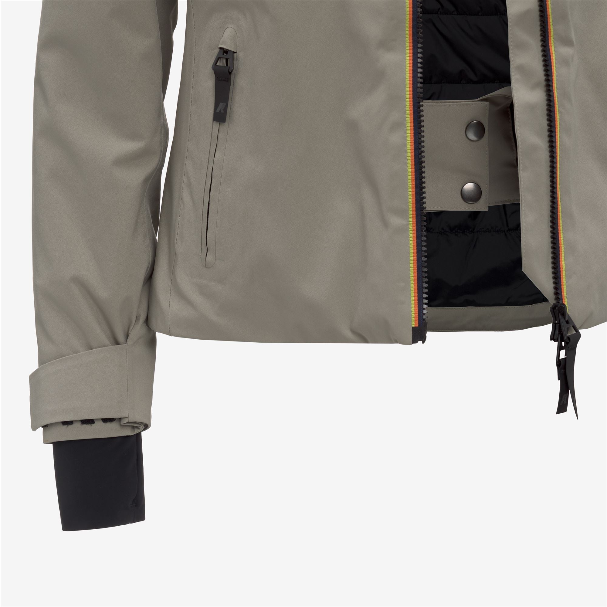 k-way-labresse-2l-twill-veste-ski-femme-green-oak image 6