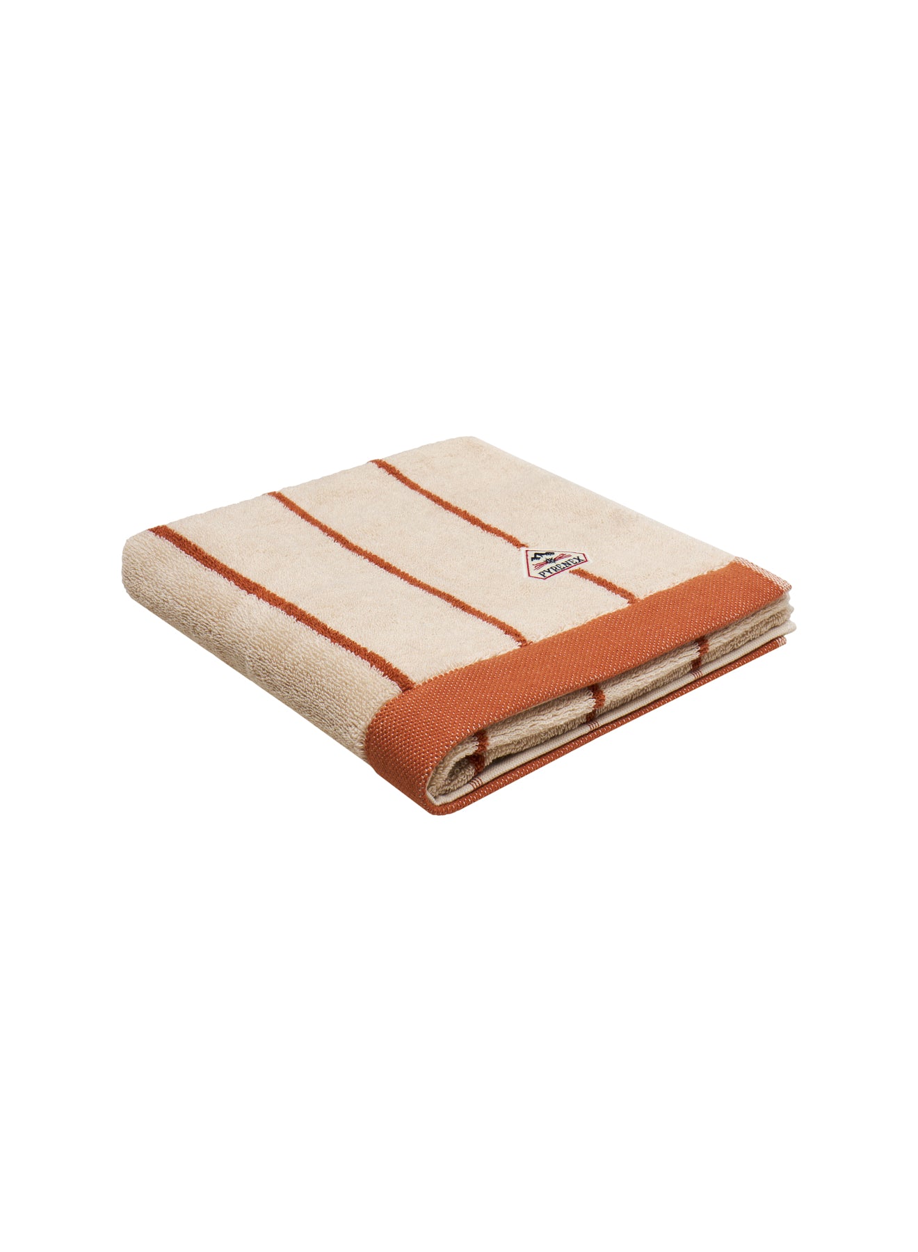 pyrenex-serviette-de-toilette-yumi-ray-e-blanc-et-terracotta image 3