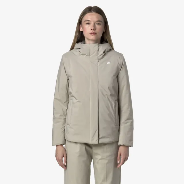 k-way-lil-soft-touch-marmotta-veste-courte-femme-beige-cashmere-grey-goat image 1