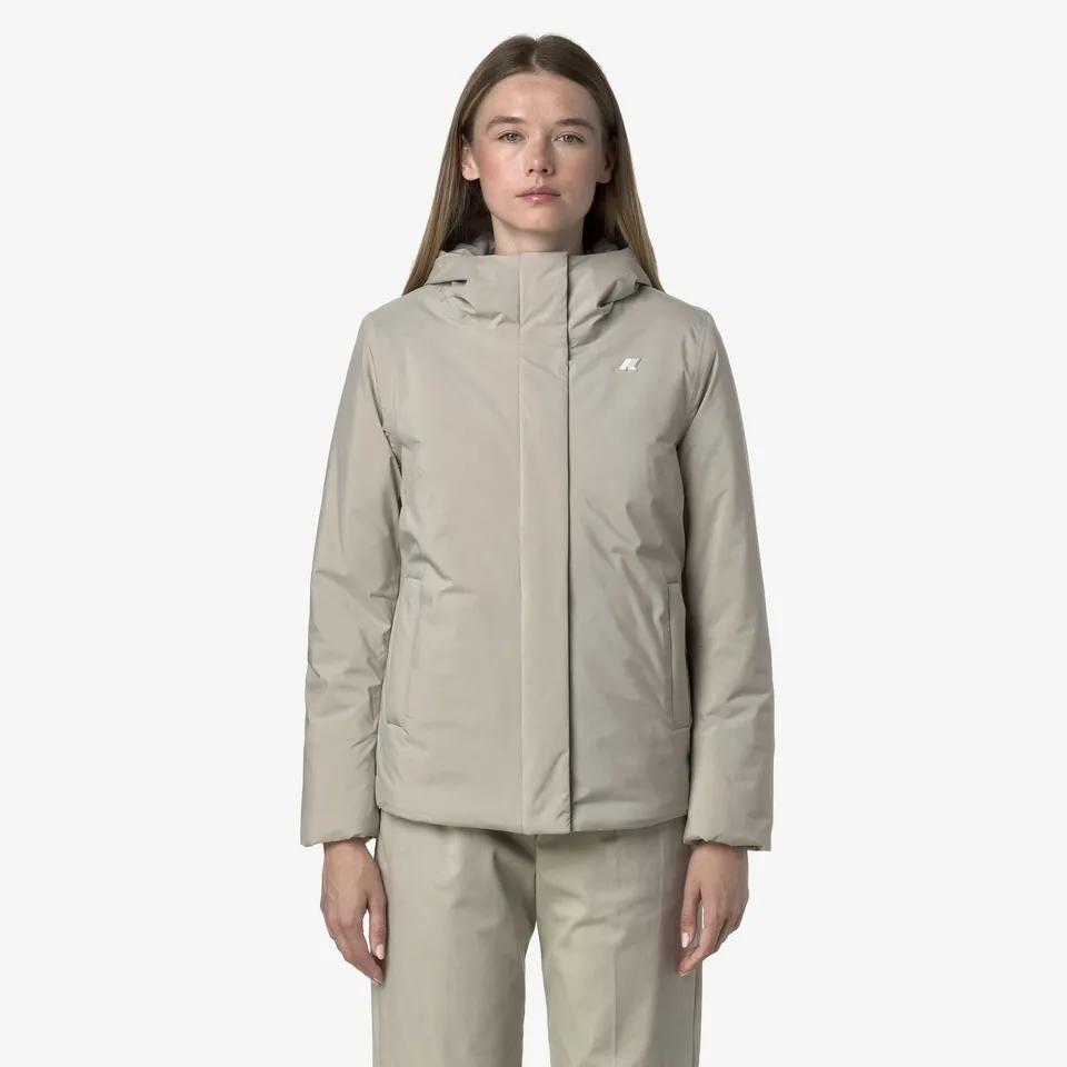 k-way-lil-soft-touch-marmotta-veste-courte-femme-beige-cashmere-grey-goat image 1