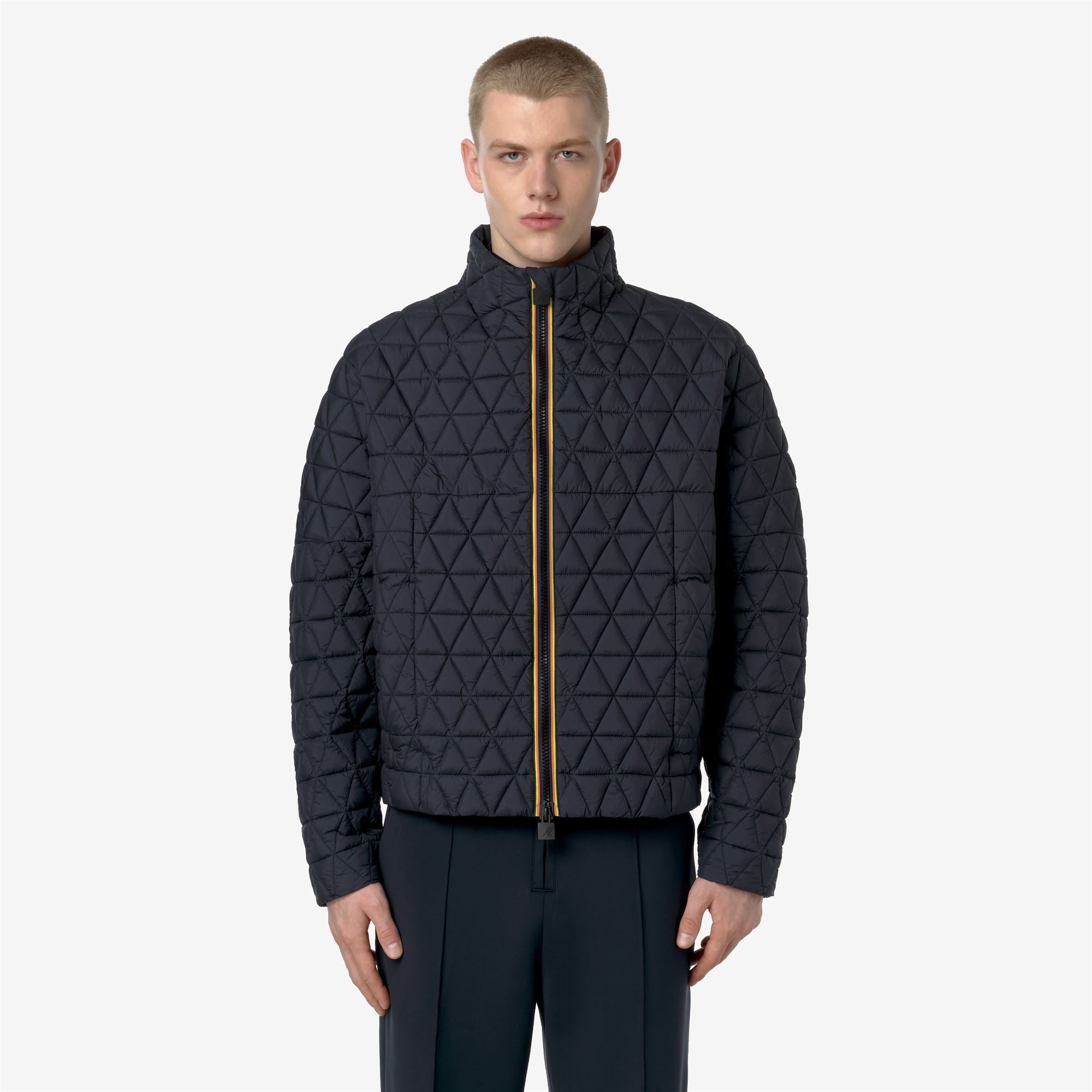 k-way-clauder-tech-thermo-light-veste-court-homme-black-ash image 1