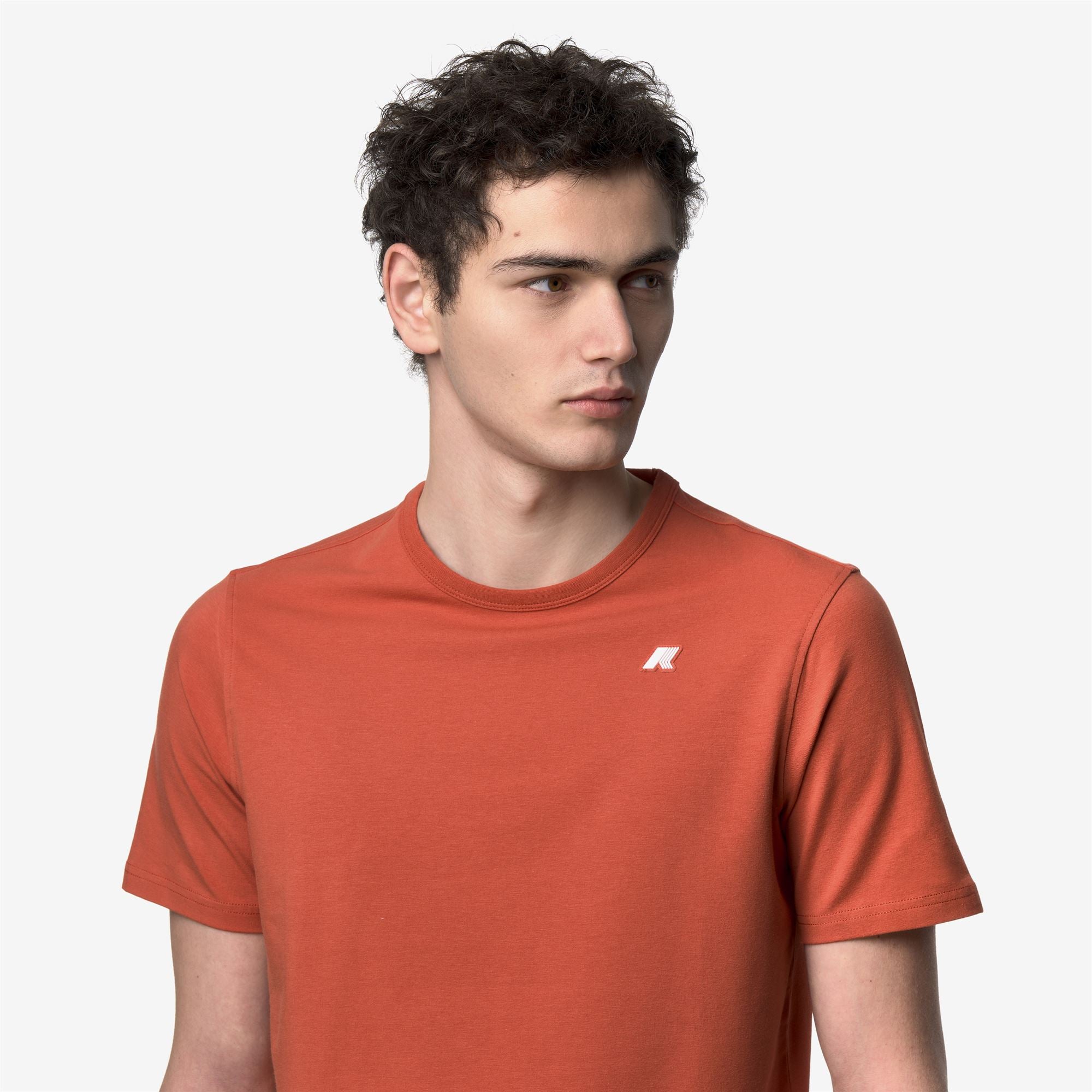 k-way-adame-light-stretch-jersey-t-shirt-homme-orange-brownish image 4