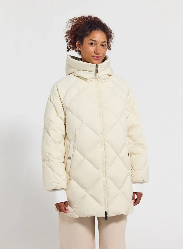 pyrenex-adele-parka-doudoune-longue-capuche-femme-blanche-oversize image 1