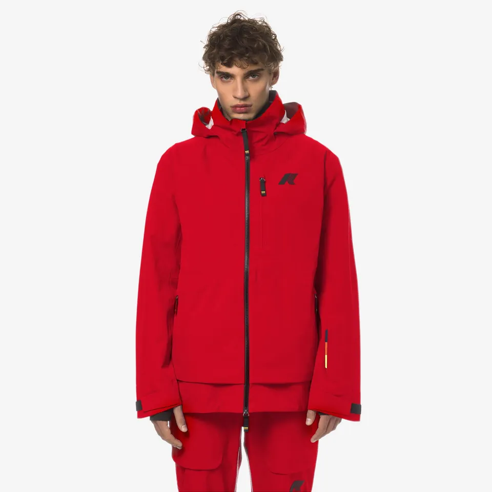 k-way-bozel-3-layers-shell-jacket-veste-mi-longue-homme-red image 1