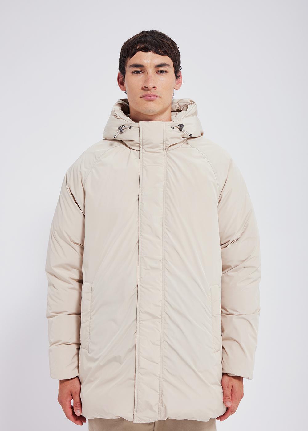 pyrenex-spark-parka-capuche-homme-en-duvet-brown-rice image 2