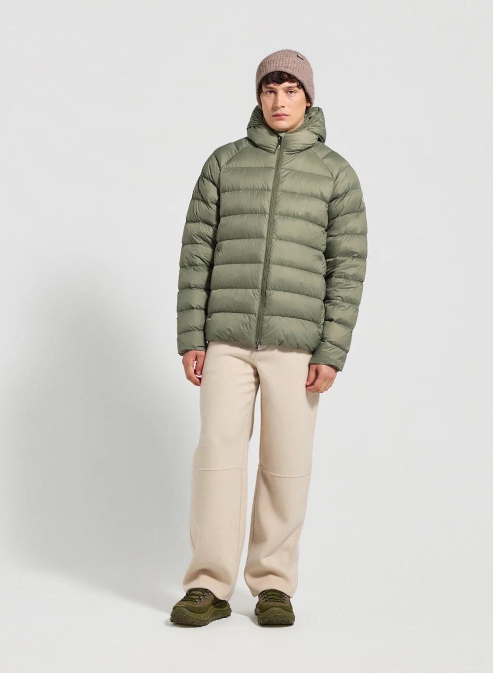 doudoune-capuche-homme-pyrenex-arial-kaki-clair image 2