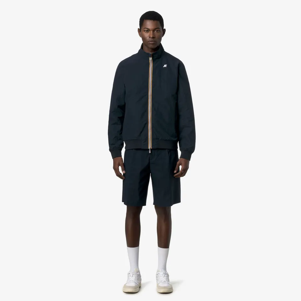 k-way-arsene-cotton-double-veste-court-r-versible-homme-blue-depth image 1