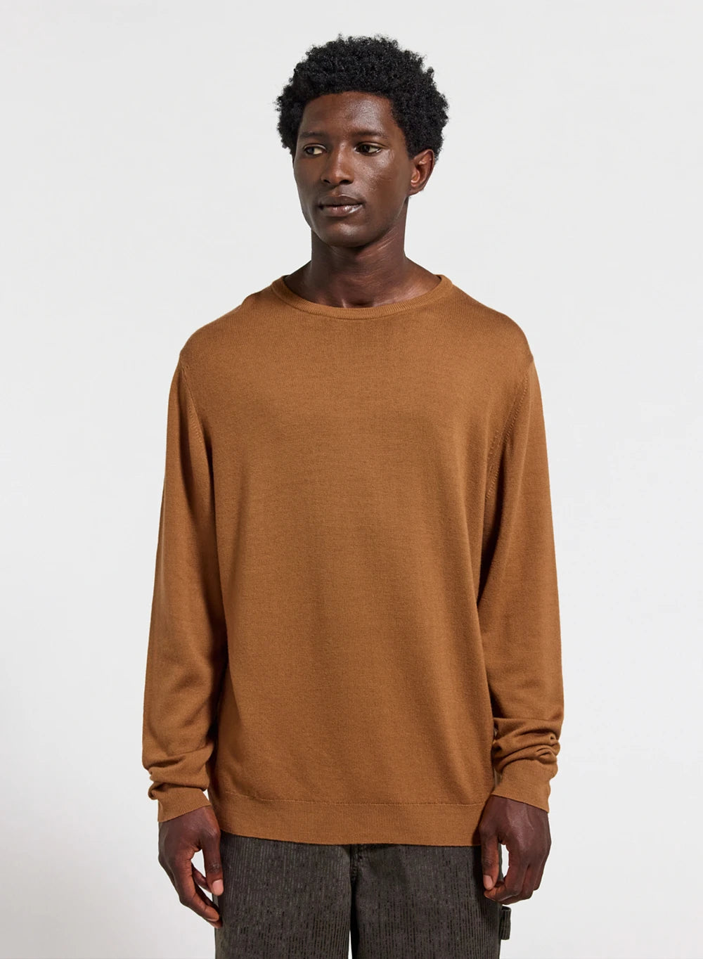 pyrenex-omhet-pull-col-rond-laine-m-rinos-homme-marron image 1