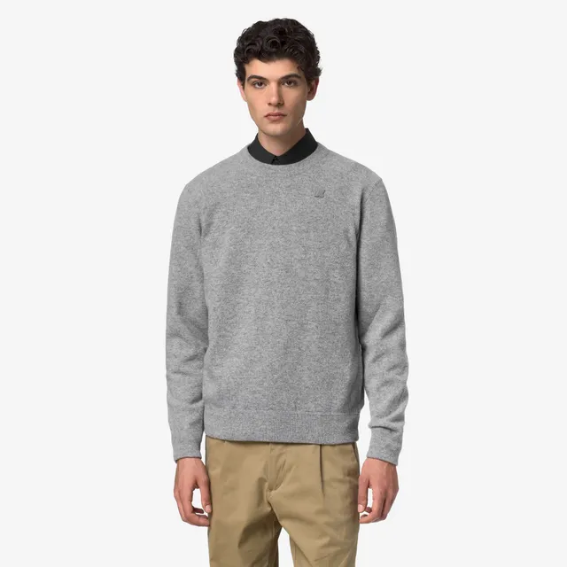 k-way-sebastien-fleece-stitch-pull-homme-grey-md image 1