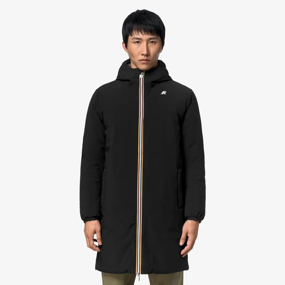 k-way-jacob-st-warm-double-veste-3-4-r-versible-homme-black-pure-green-army image 1