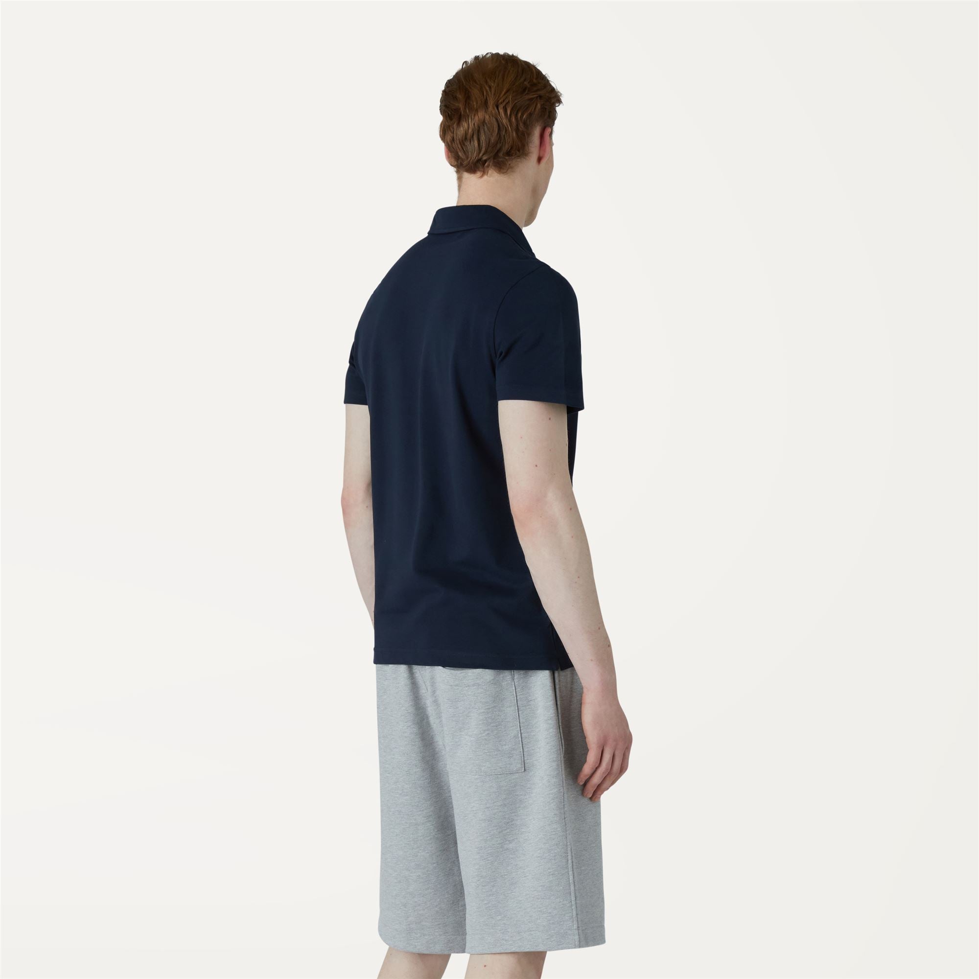 k-way-gregoire-tape-polo-homme-blue-depth image 3