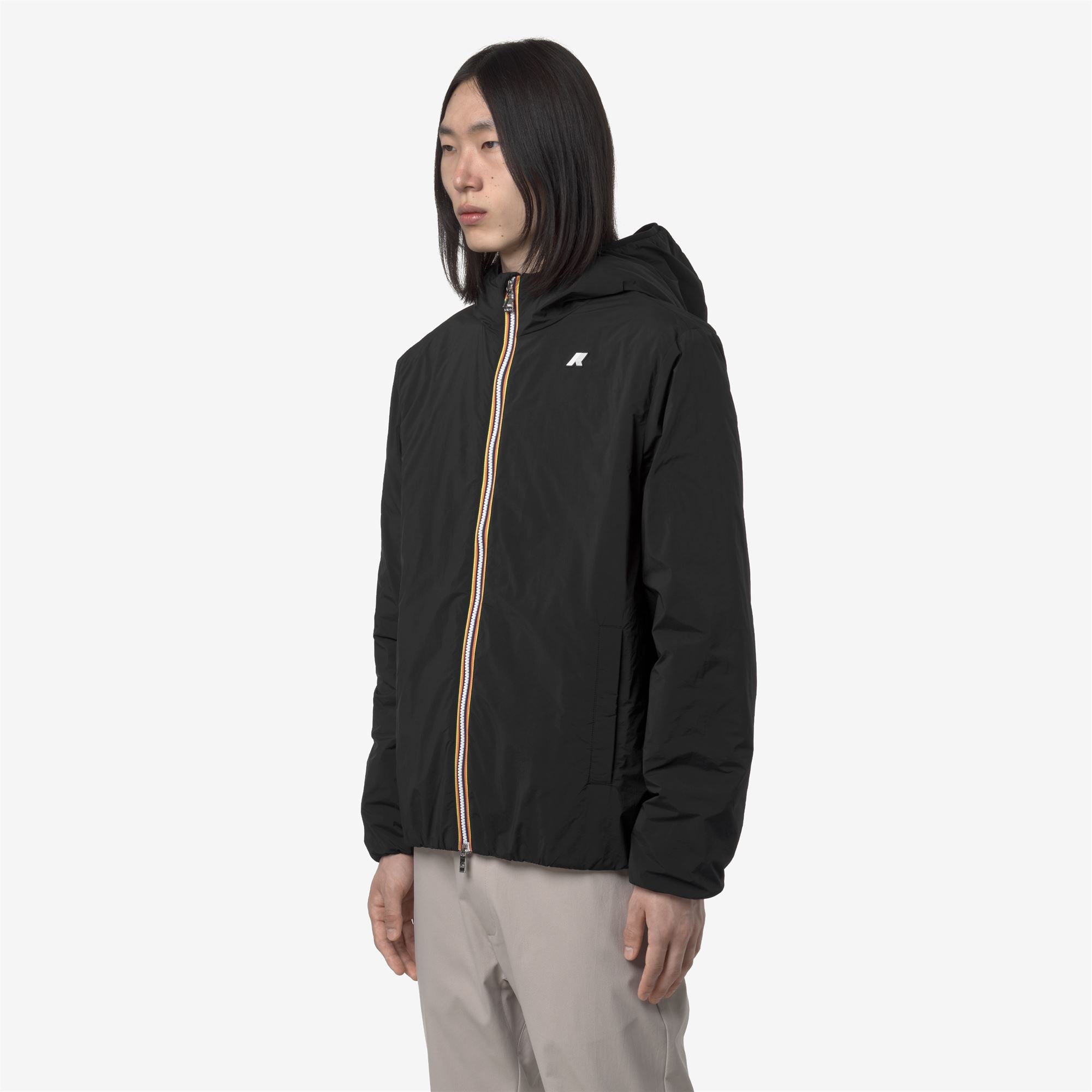 k-way-jack-plain-warm-veste-courte-homme-black-pure image 2