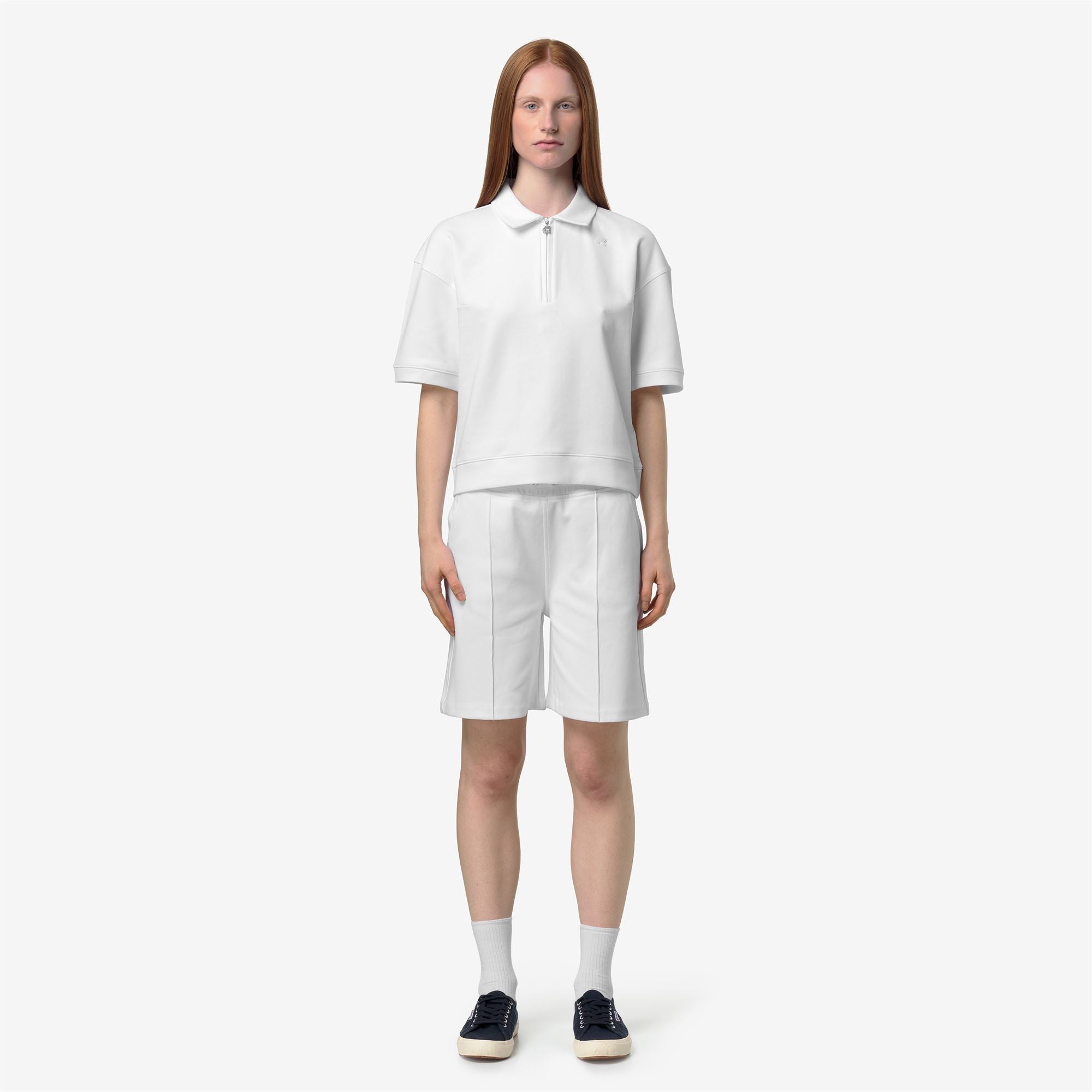 k-way-lozany-interlock-polo-femme-white-white image 1